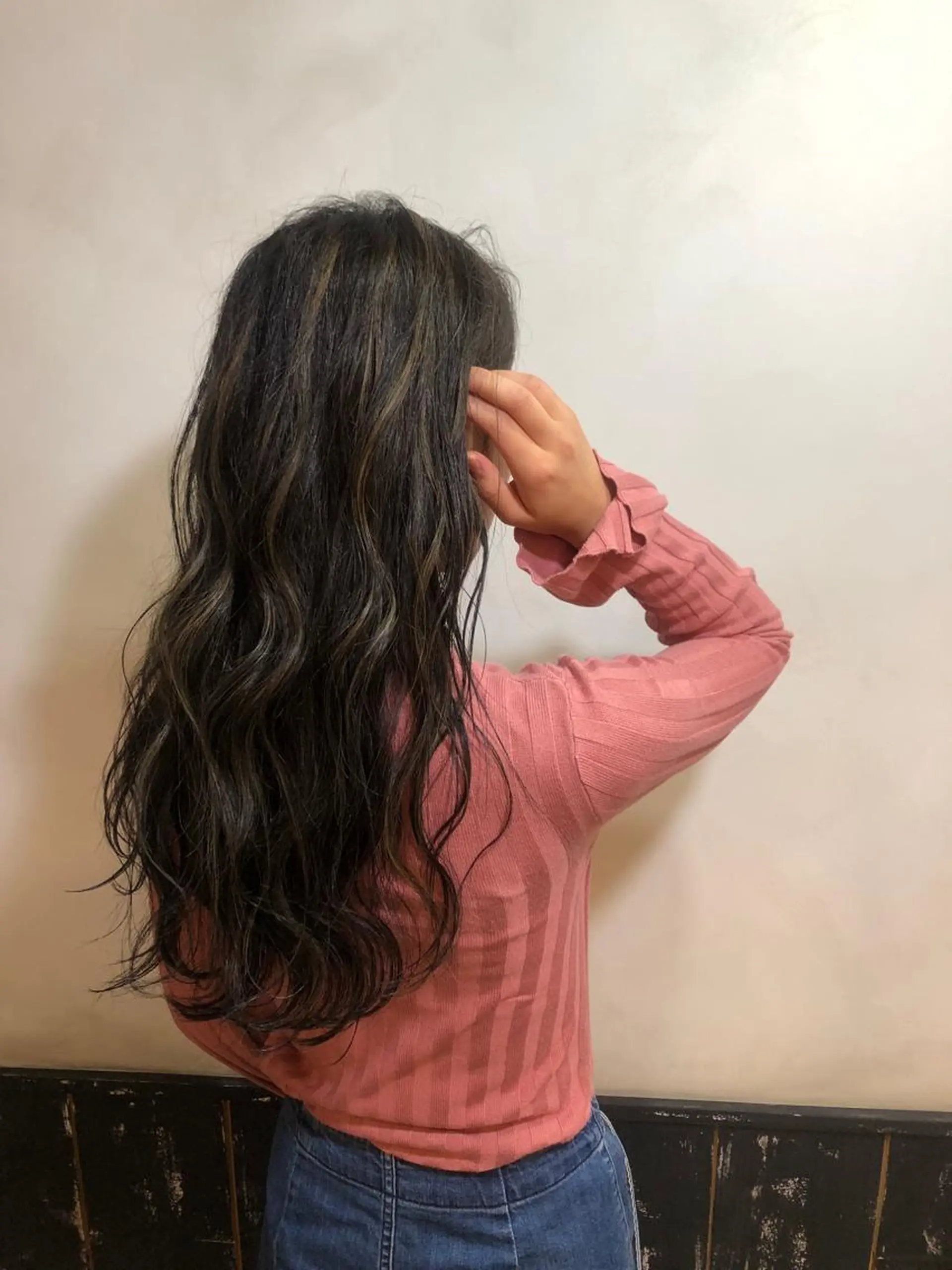 ロング カラー ヘアアレンジ グレージュ ハイライトカラー ハイライト カット ヘアカラー トリートメント AUBE HAIRazul吉祥寺所属・綺麗な髪質にしたい方 限定🌈清水　祥のヘアスタイル