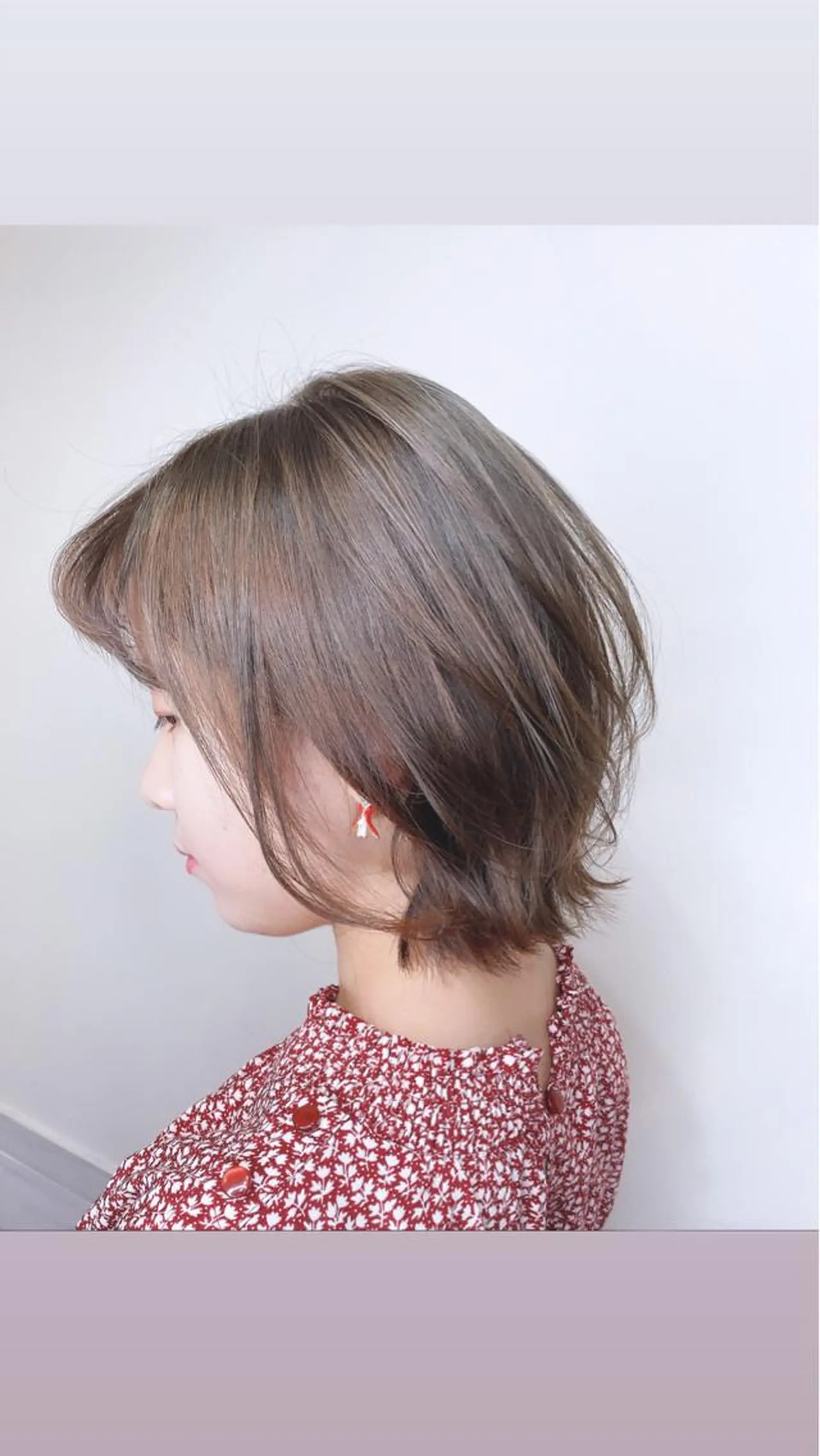 ショート カラー ヘアアレンジ ベージュカラー ブリーチ ミルキーベージュ ブリーチなしカラー 小顔カット ヘアカラー トリートメント アイラッシュ/美容室 個室/瀬戸 一菜のヘアスタイル