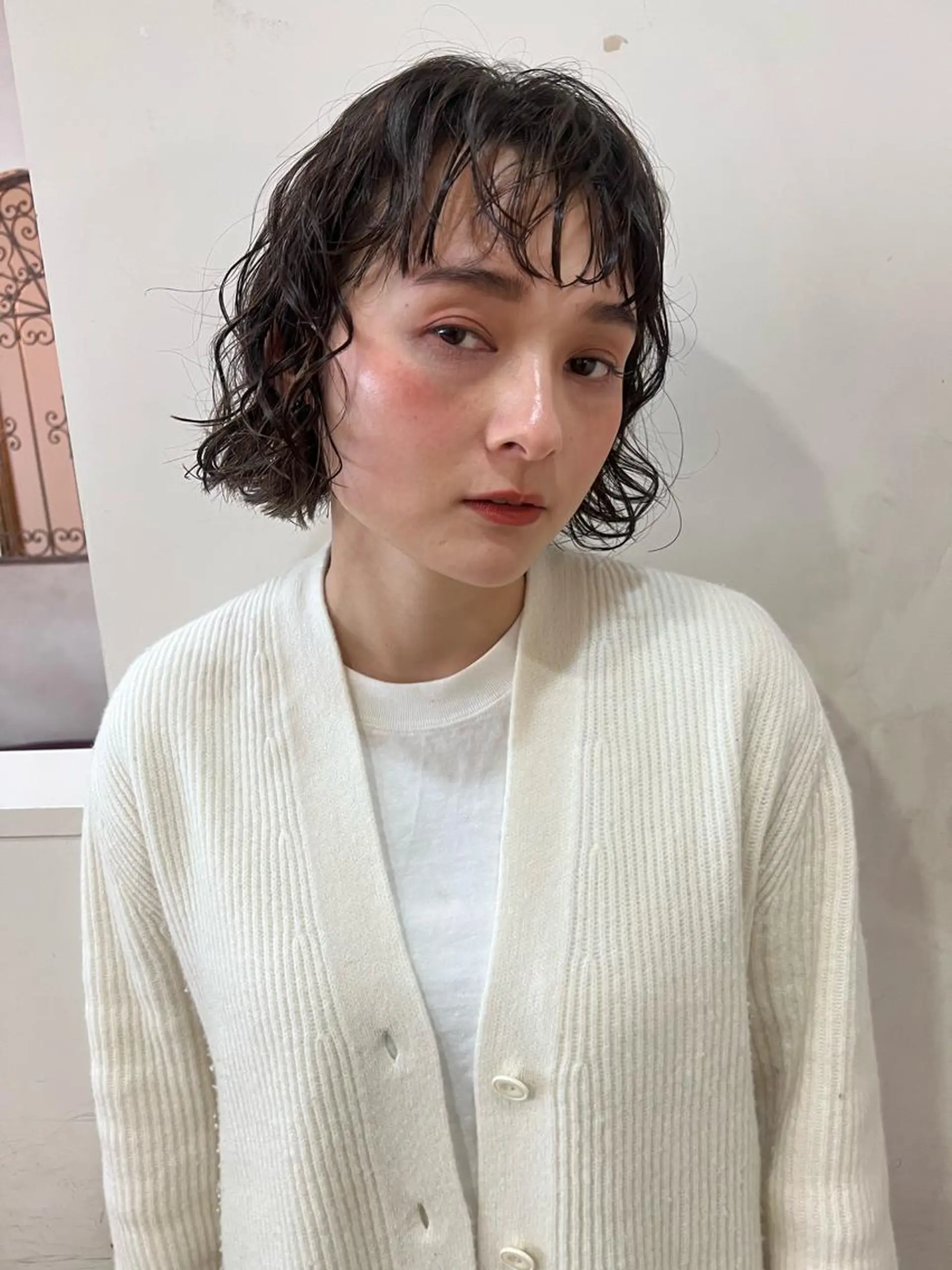 ショート パーマ ショートボブ ハンサムショート ボブ くびれヘア ショートヘア ショート/パーマ/ カラー/FUKOのヘアスタイル