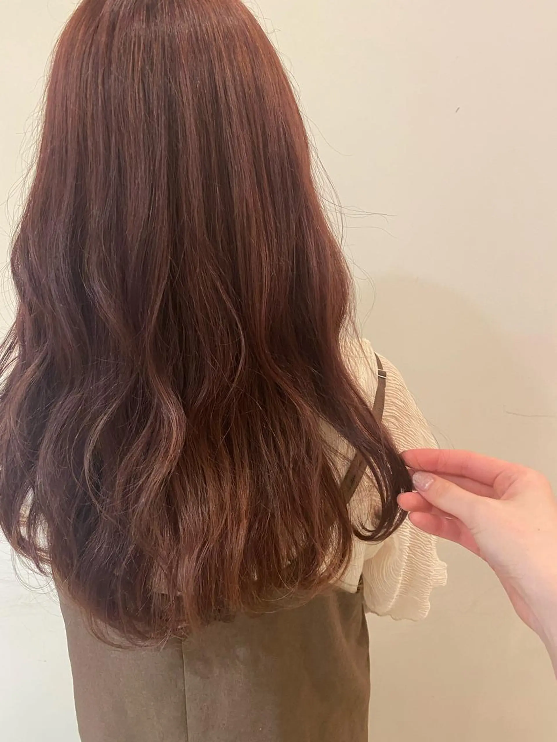 ロング ピンクラベンダー 🫧顔周りカット 🫧樫村優香のヘアスタイル