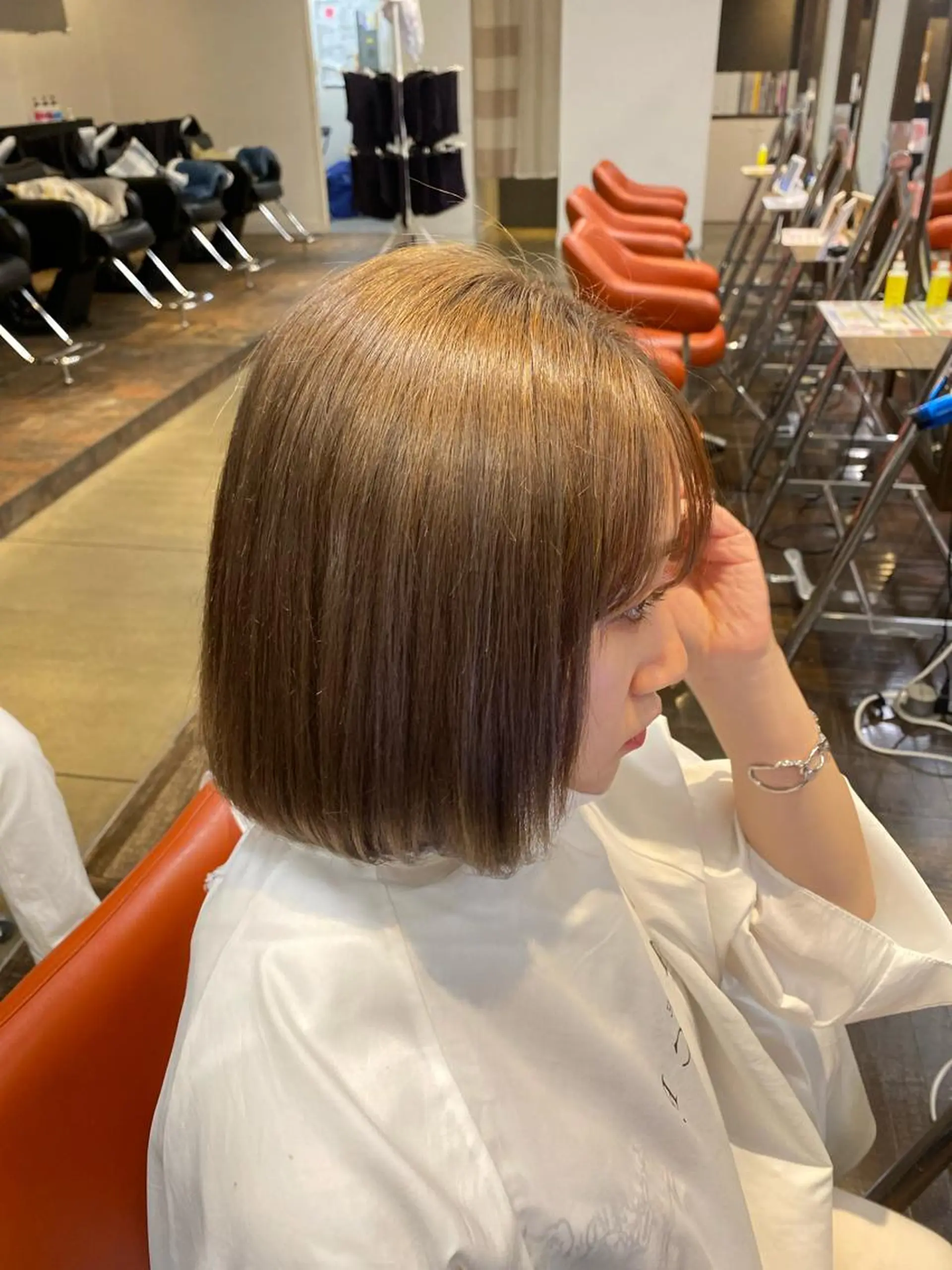 ショート カラー オレンジ ヘアカラー トリートメント 合志宗真/店長 /新規指名No.1のヘアスタイル