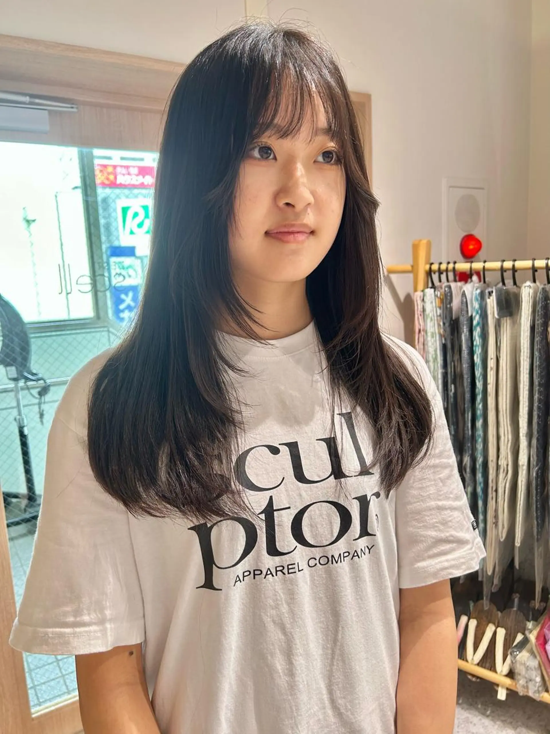 ロング カラー ヘアアレンジ カット トレンドlayer cut💐mihoのヘアスタイル