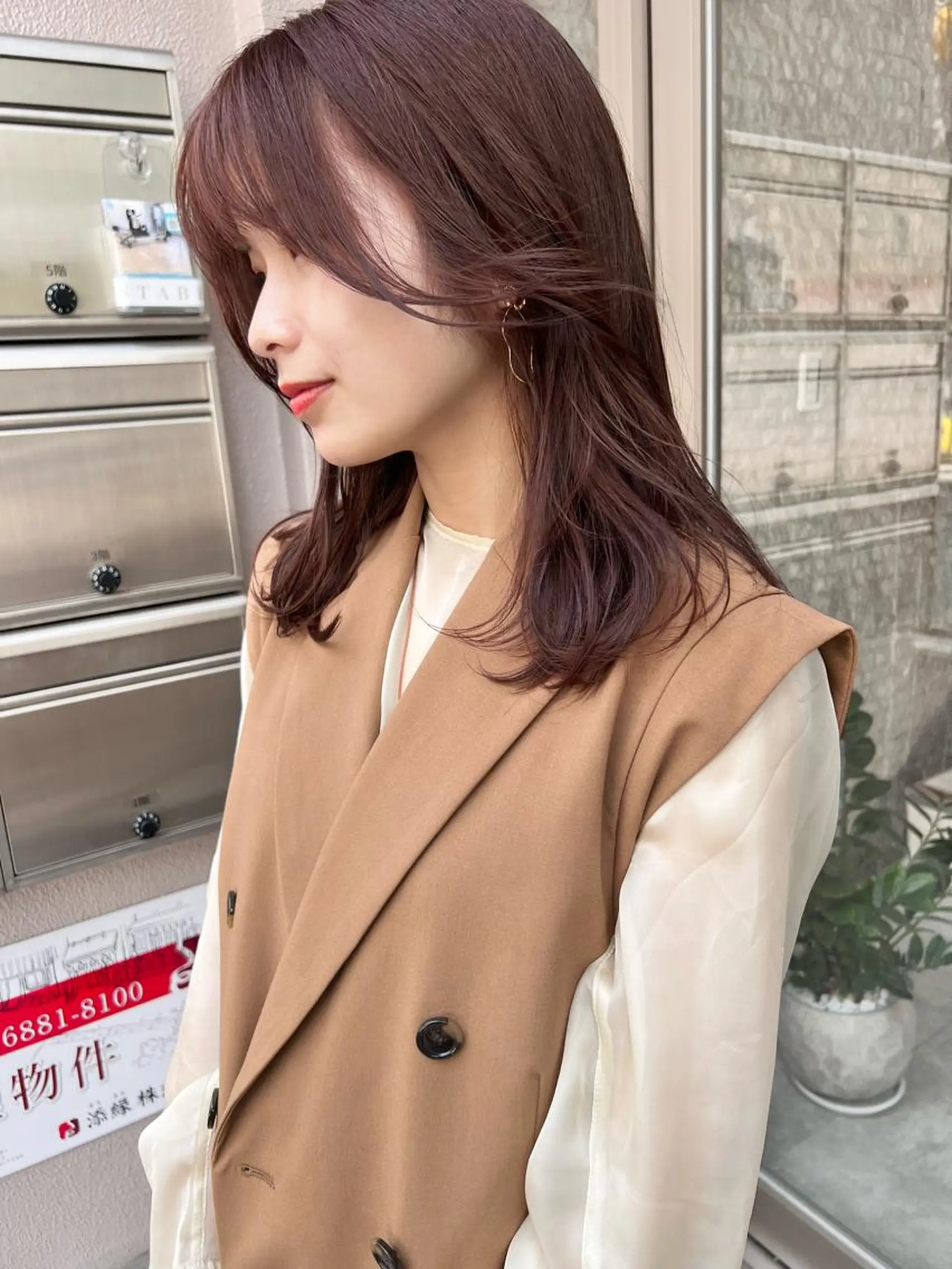 セミロング カラー カット ヘアカラー 樫原裕二 /柔らかいカラーのヘアスタイル