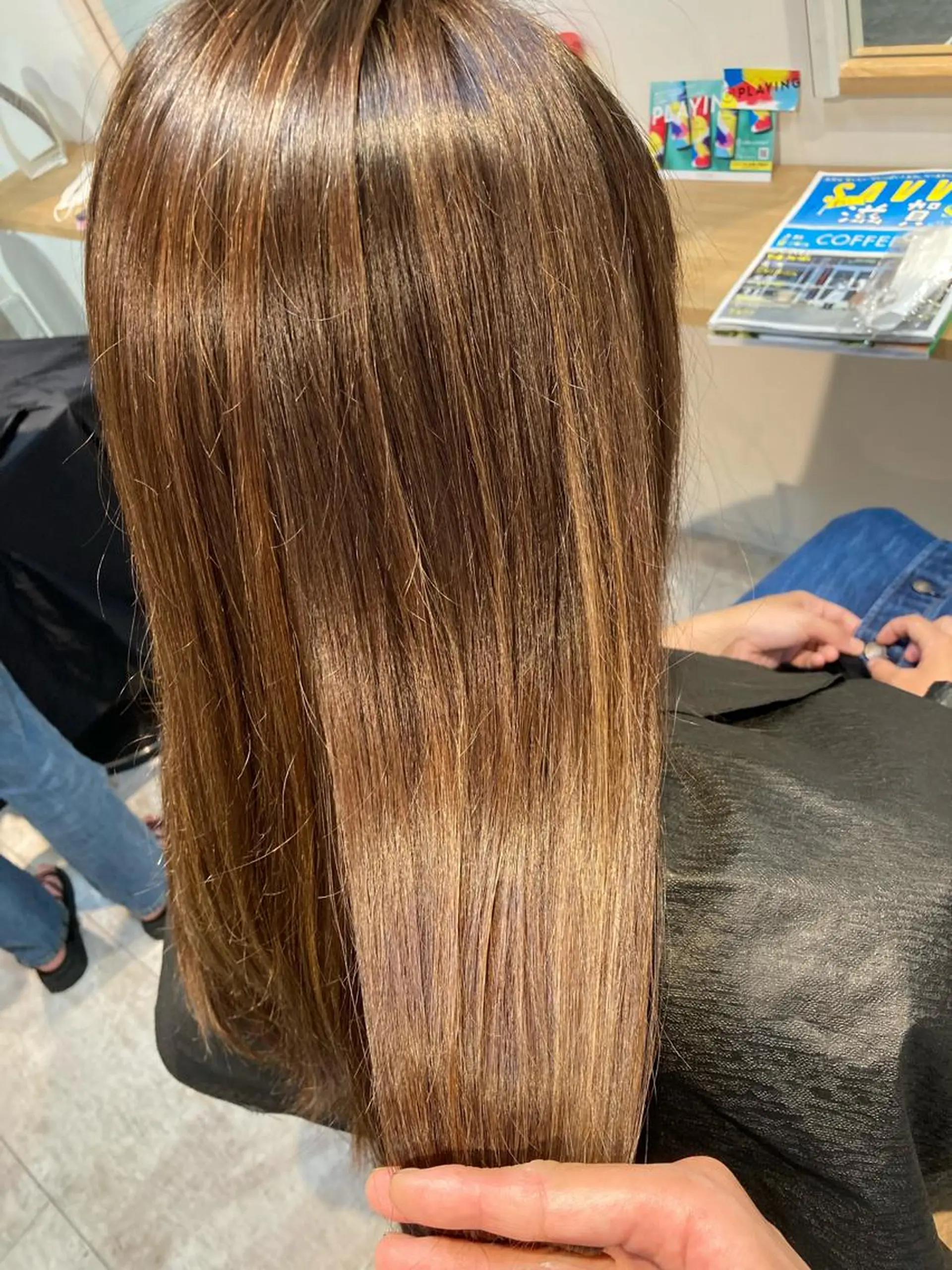 ロング カラー ブリーチ ハイライトカラー ハイライト en't所属・【女性指名No.1】 西口直子のヘアスタイル