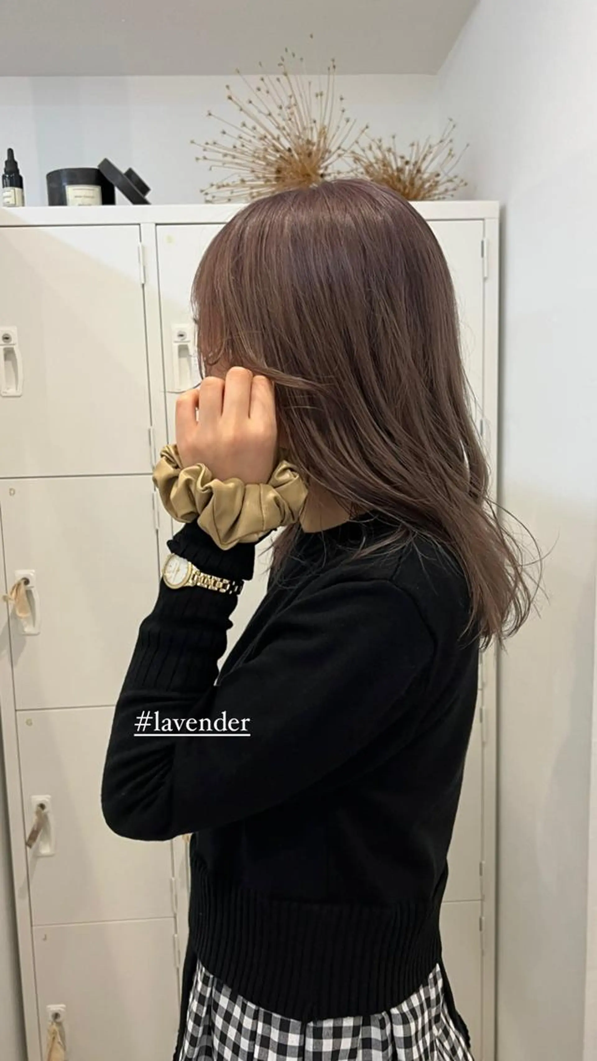 カラー ラベンダーカラー レイヤーカット ボブパーマNo.1のヘアスタイル