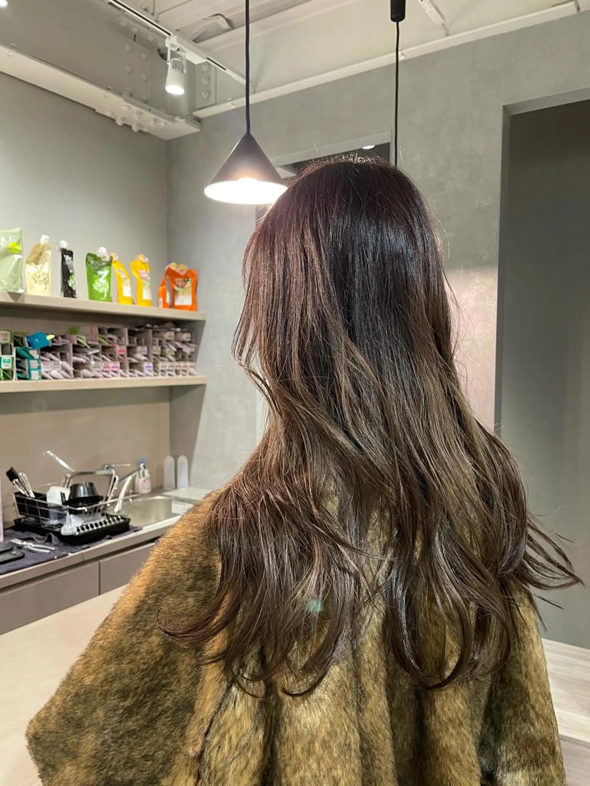 ロング カラー バレイヤージュ ベージュカラー ブロンド デザインカラー グラデーションカラー 韓国風/オシャレ /縮毛矯正/滝口琴未のヘアスタイル