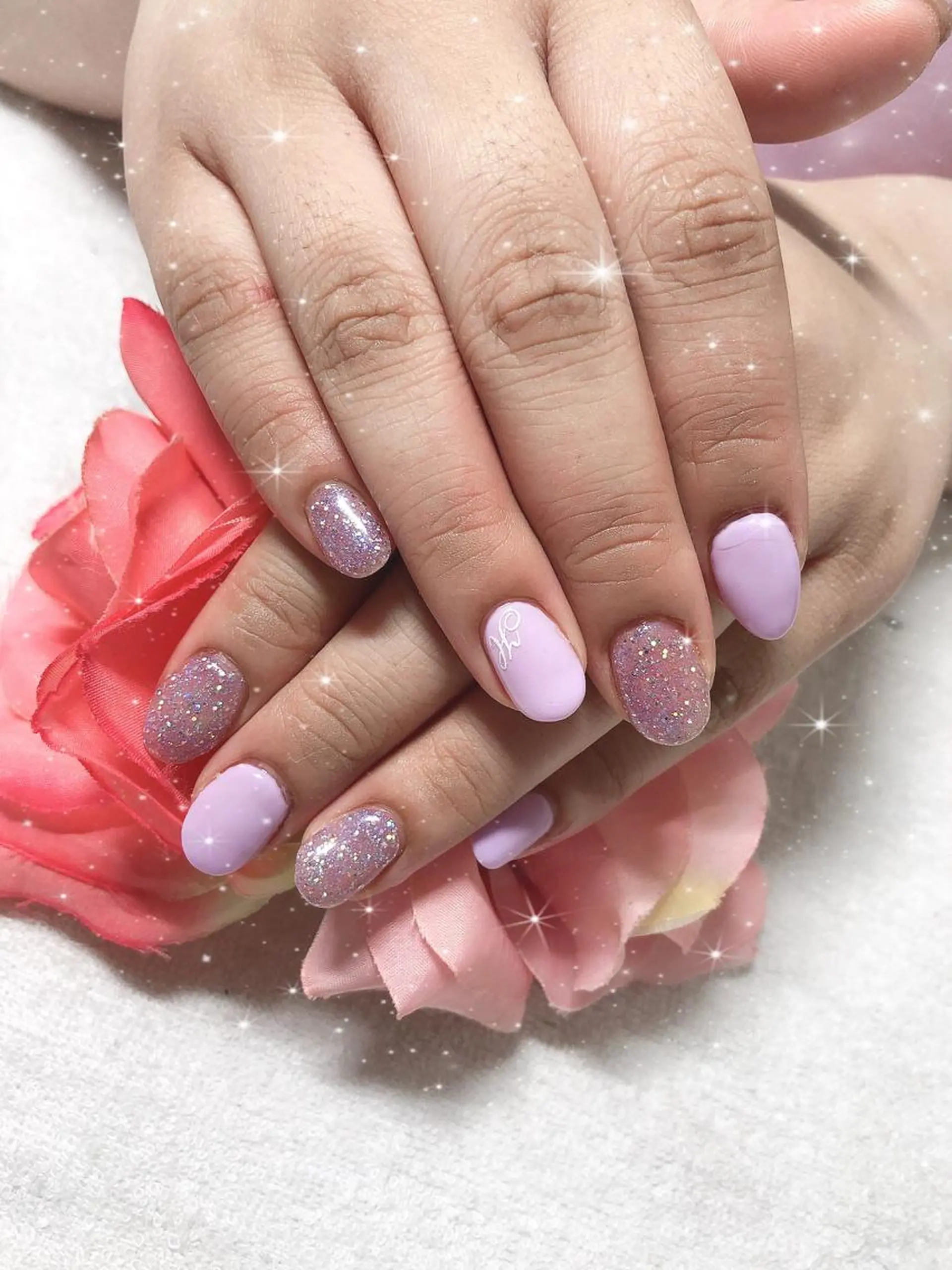 ショート ネイル ハンドネイル 《LB》ラブリエ Nail&eyeのマツエク・マツパデザイン