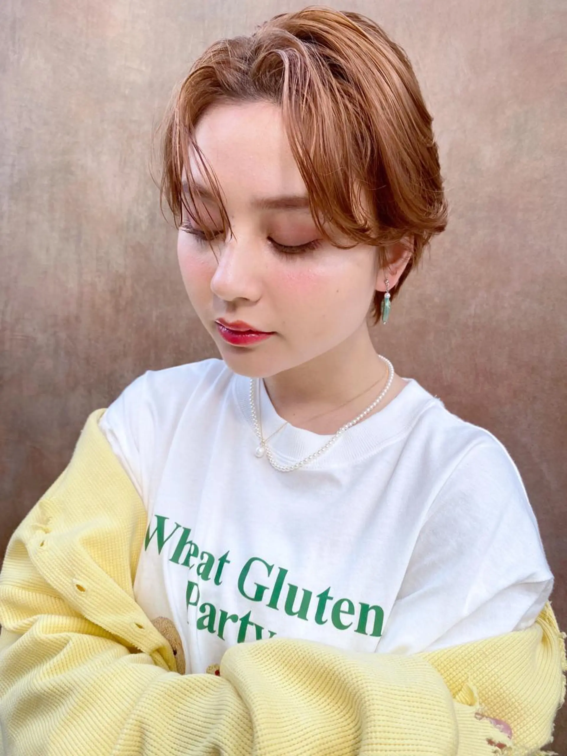 ショート カラー カット ヘアカラー トリートメント 岡野 静華のヘアスタイル