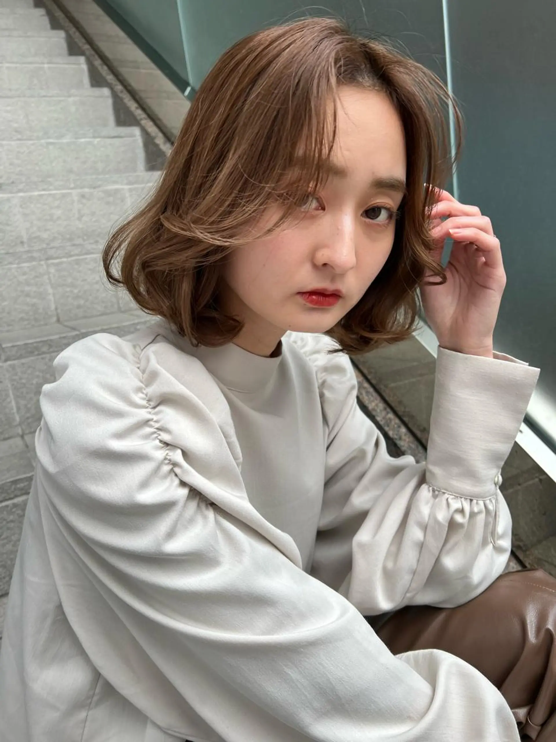 ショート カラー salowin所属・吉ヶ別符 亮祐のヘアスタイル