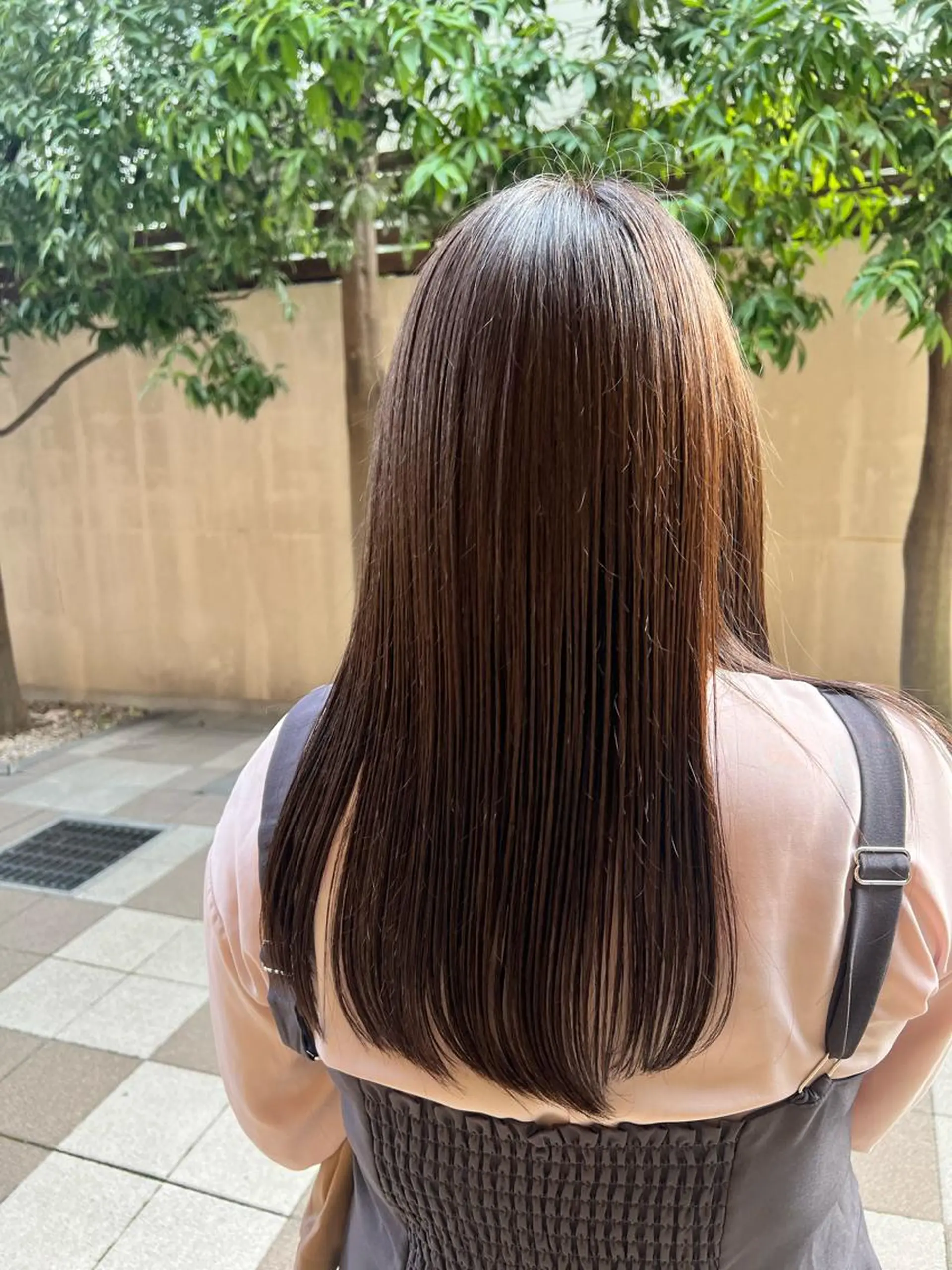 ロング カラー アッシュ ブラウンカラー 茂木 未海のヘアスタイル