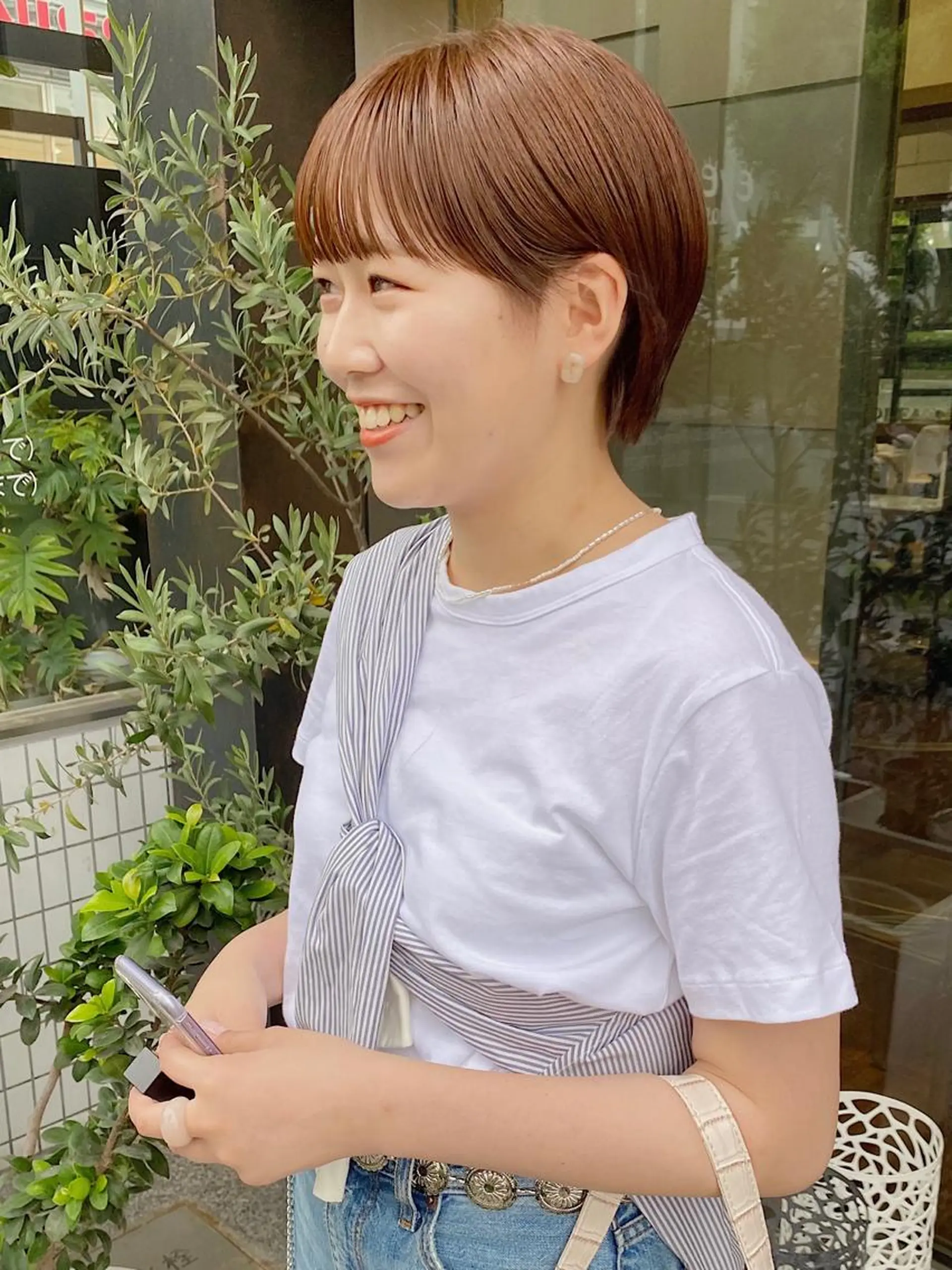 ショート ショートヘア カット ヘアカラー momoka /ショート/ボブのヘアスタイル