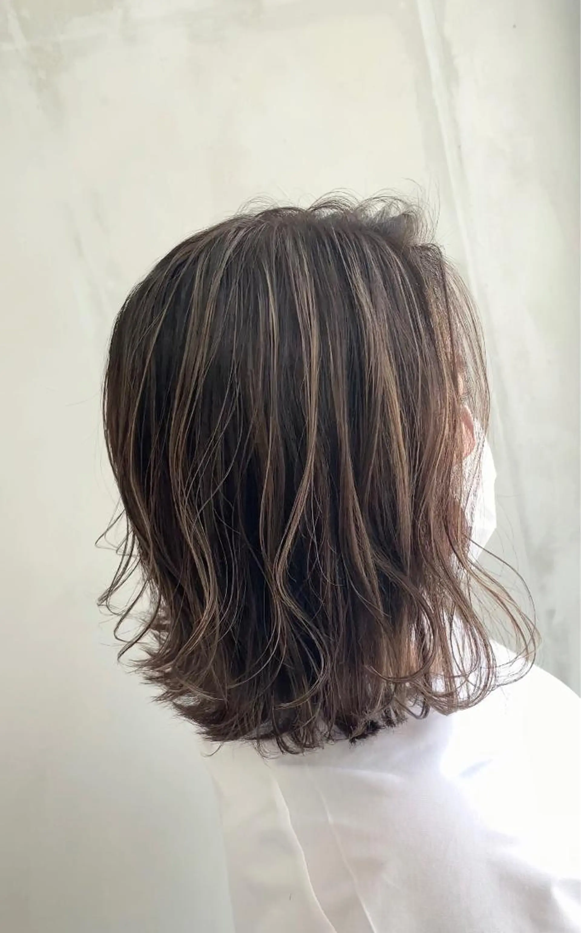 ミディアム カラー lafith hair leco所属・西金 徹のヘアスタイル