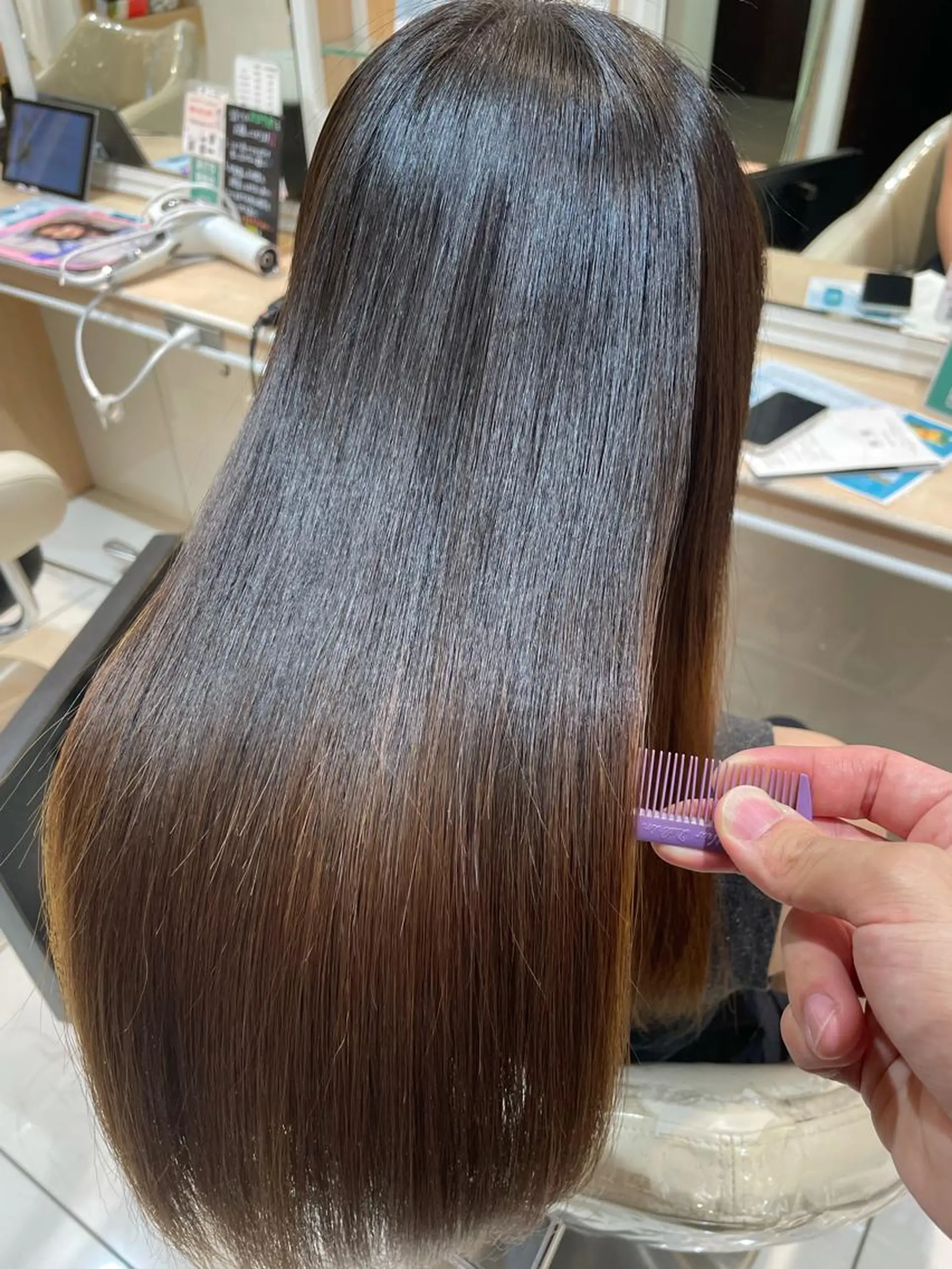 ロング 縮毛矯正、髪質改善／ 松田 龍之介のヘアスタイル