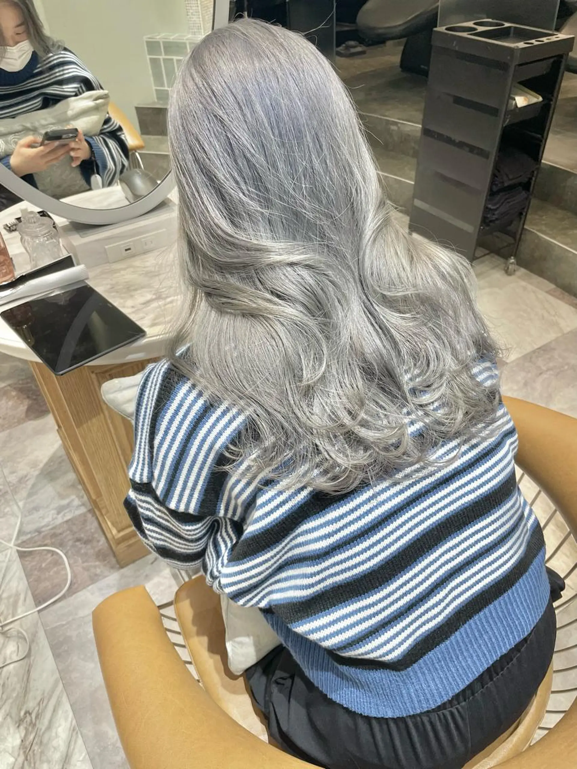 ロング カラー バレイヤージュ ブリーチ ケアブリーチ ダブルカラー グラデーションカラー 美髪/カラー 美容院🌈渡辺隼也のヘアスタイル