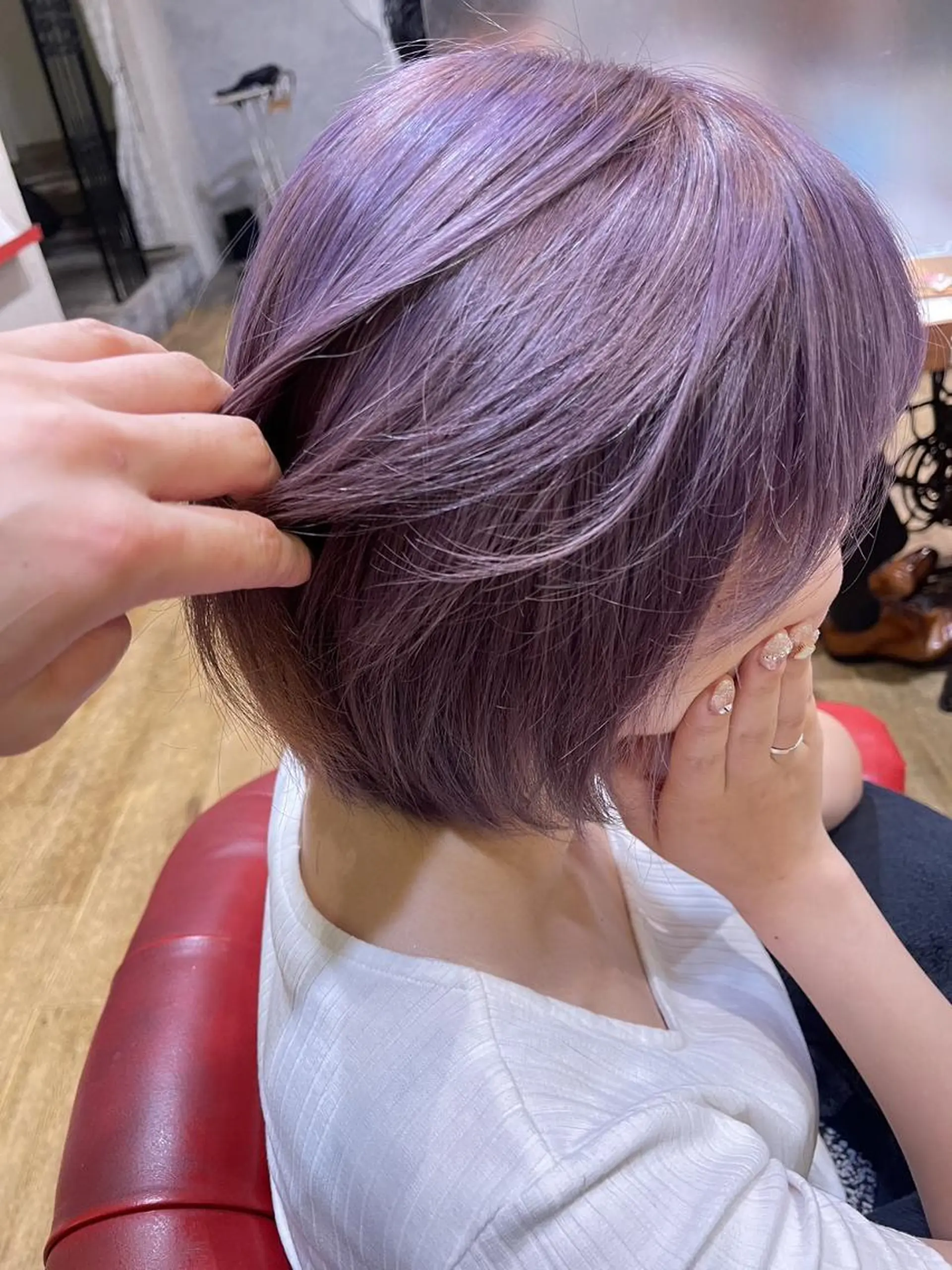ミディアム カラー アティリー 西梅田のヘアスタイル