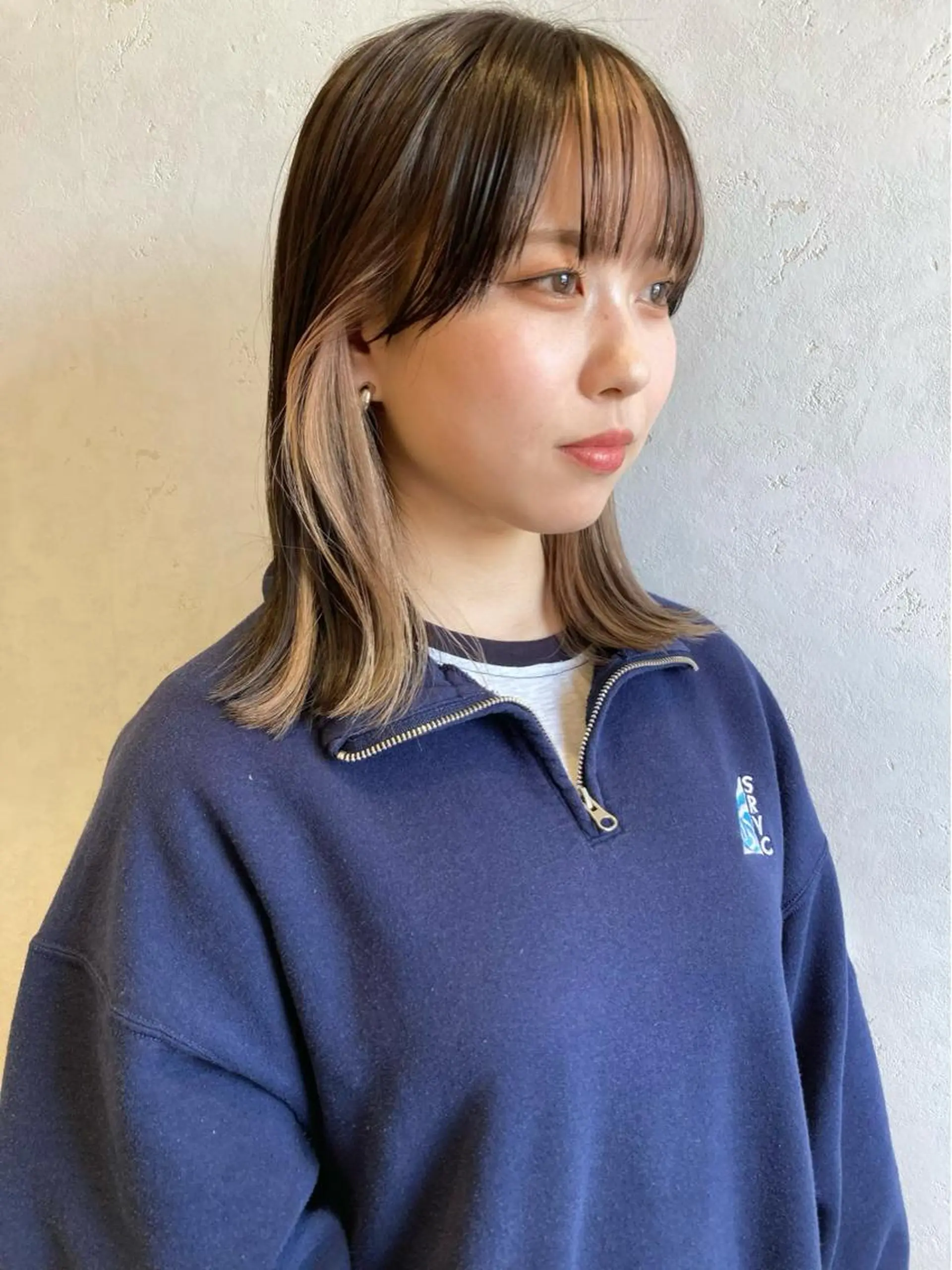 セミロング カラー nono/パーマ /顔まわりカット🐈のヘアスタイル