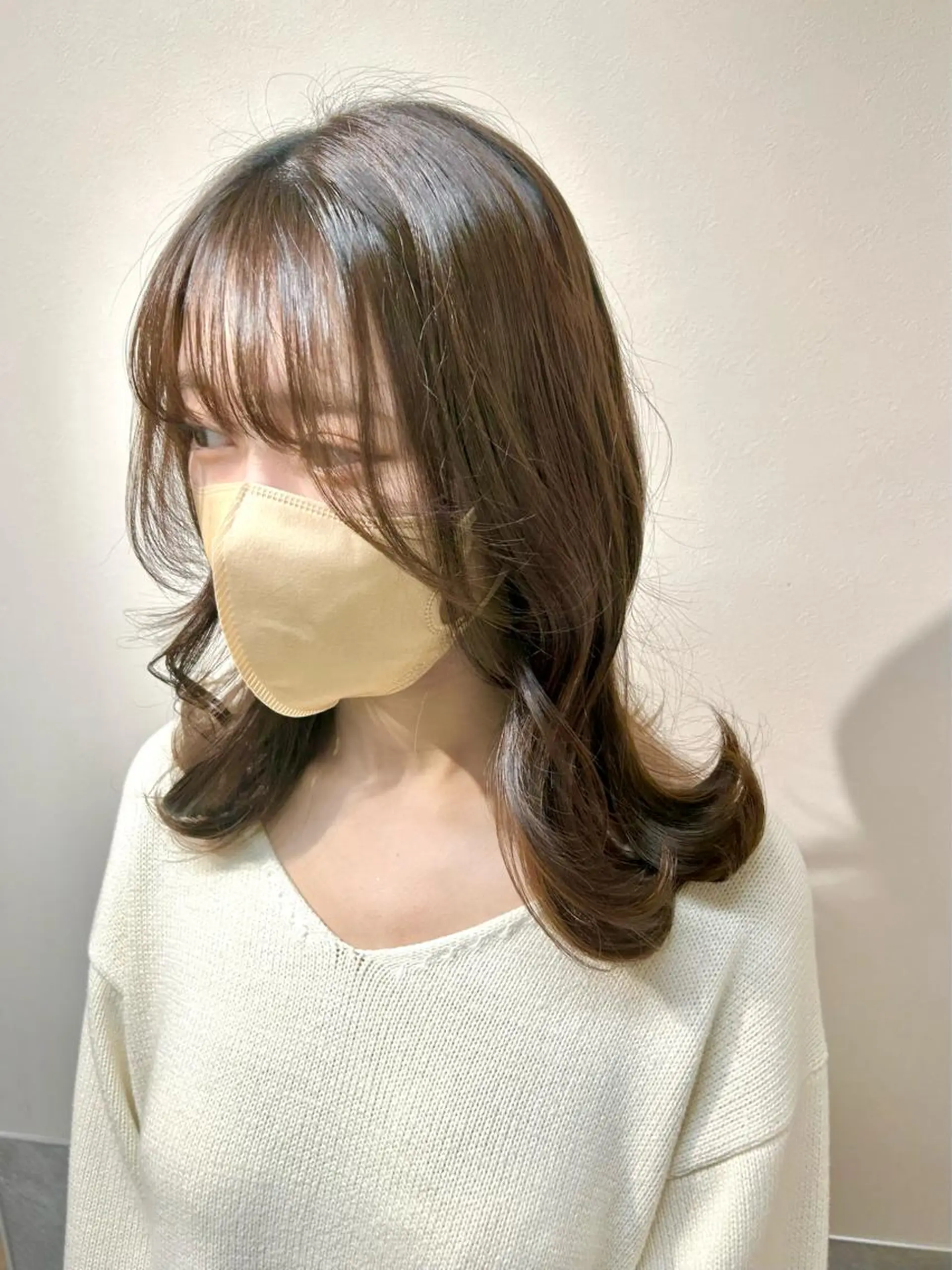 セミロング トリートメント 西 めぐみのヘアスタイル