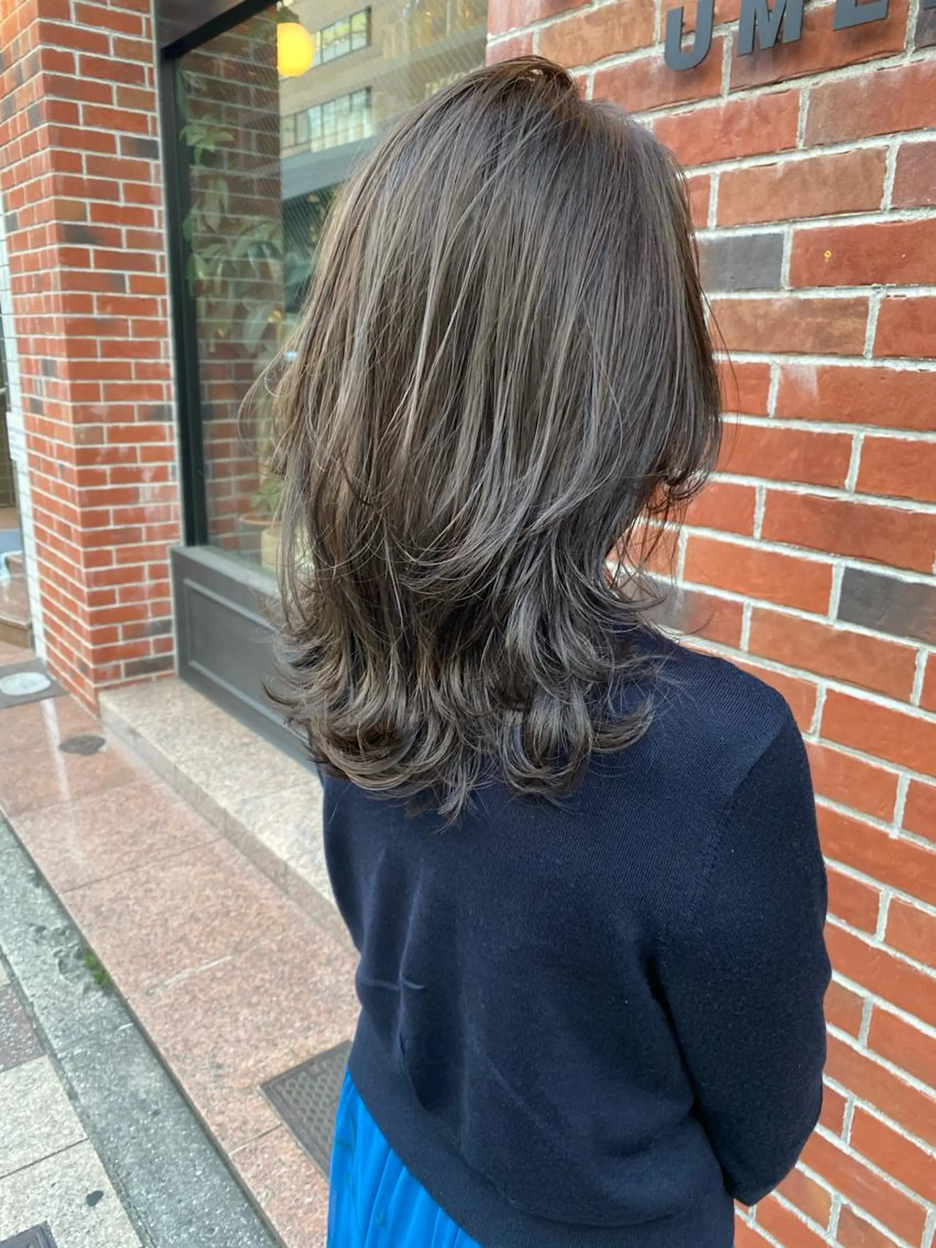 セミロング カラー パーマ ヘアアレンジ 酸性縮毛矯正のプロ 杉山玲介のヘアスタイル