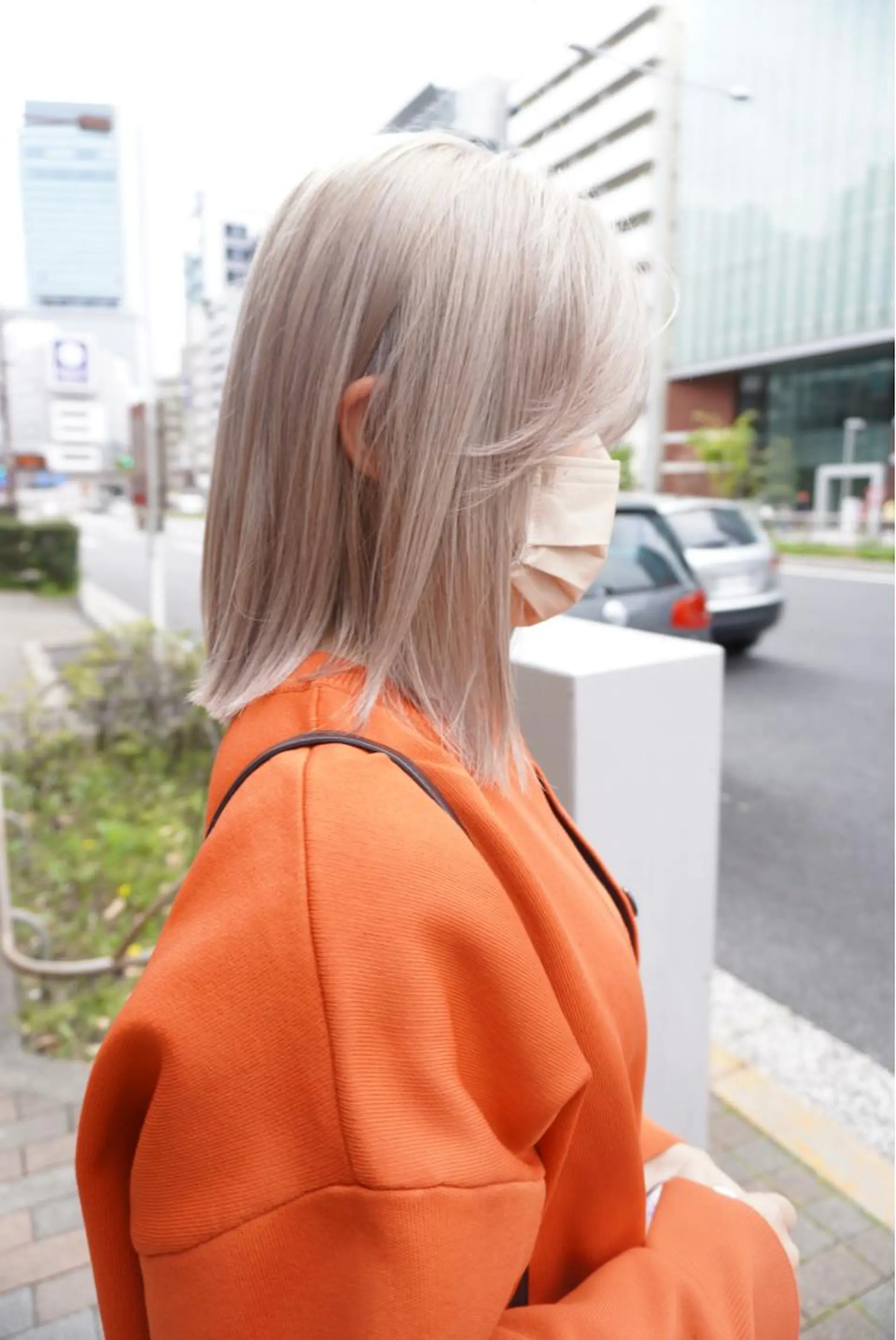 ミディアム カラー ヘアカラー トリートメント ハイトーン特化サロン 代表　中谷蓮のヘアスタイル