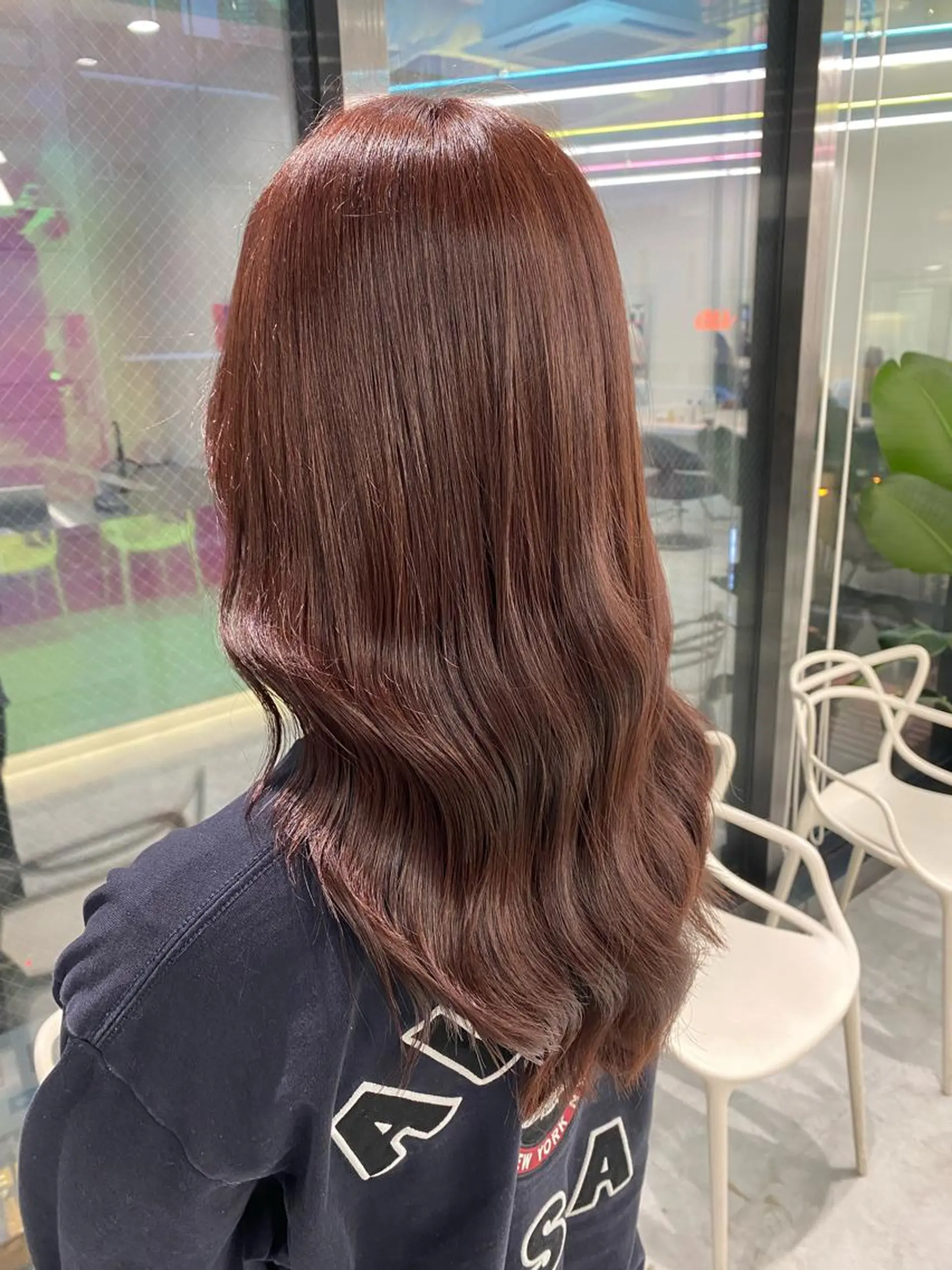 ロング カラー ヘアアレンジ ブリーチ ブリーチなしカラー クリスマス ヘアカラー ブリーチなしの達人 🇰🇷KAITOのヘアスタイル