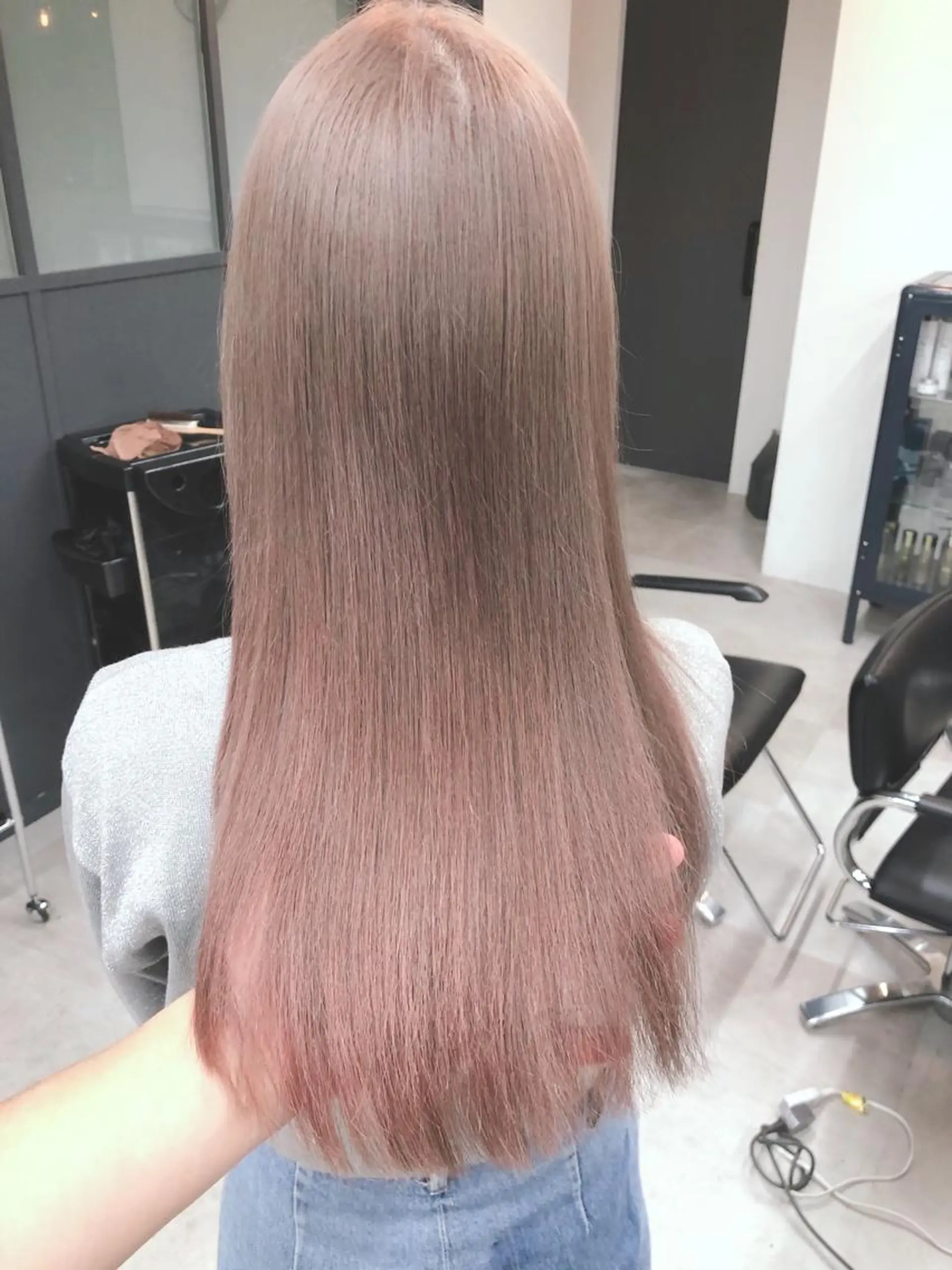 ロング カラー 難波/心斎橋/ボブ/ 髪質改善/ハイトーンのヘアスタイル