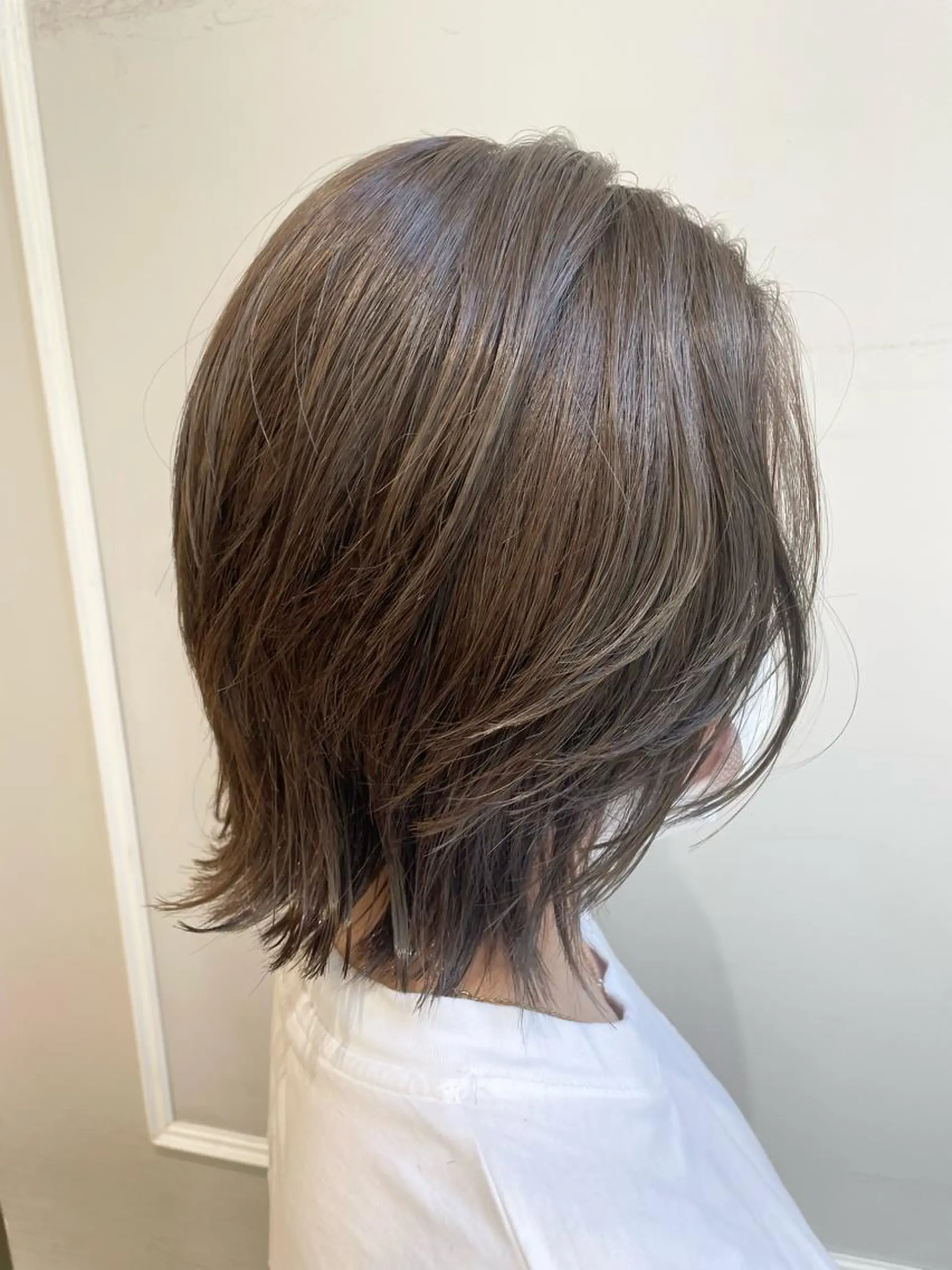 ミディアム カラー 透明感カラー ハイライトカラー ハイライト カット ヘアカラー トリートメント 🦖鶴岡香純🦖 産休中のヘアスタイル