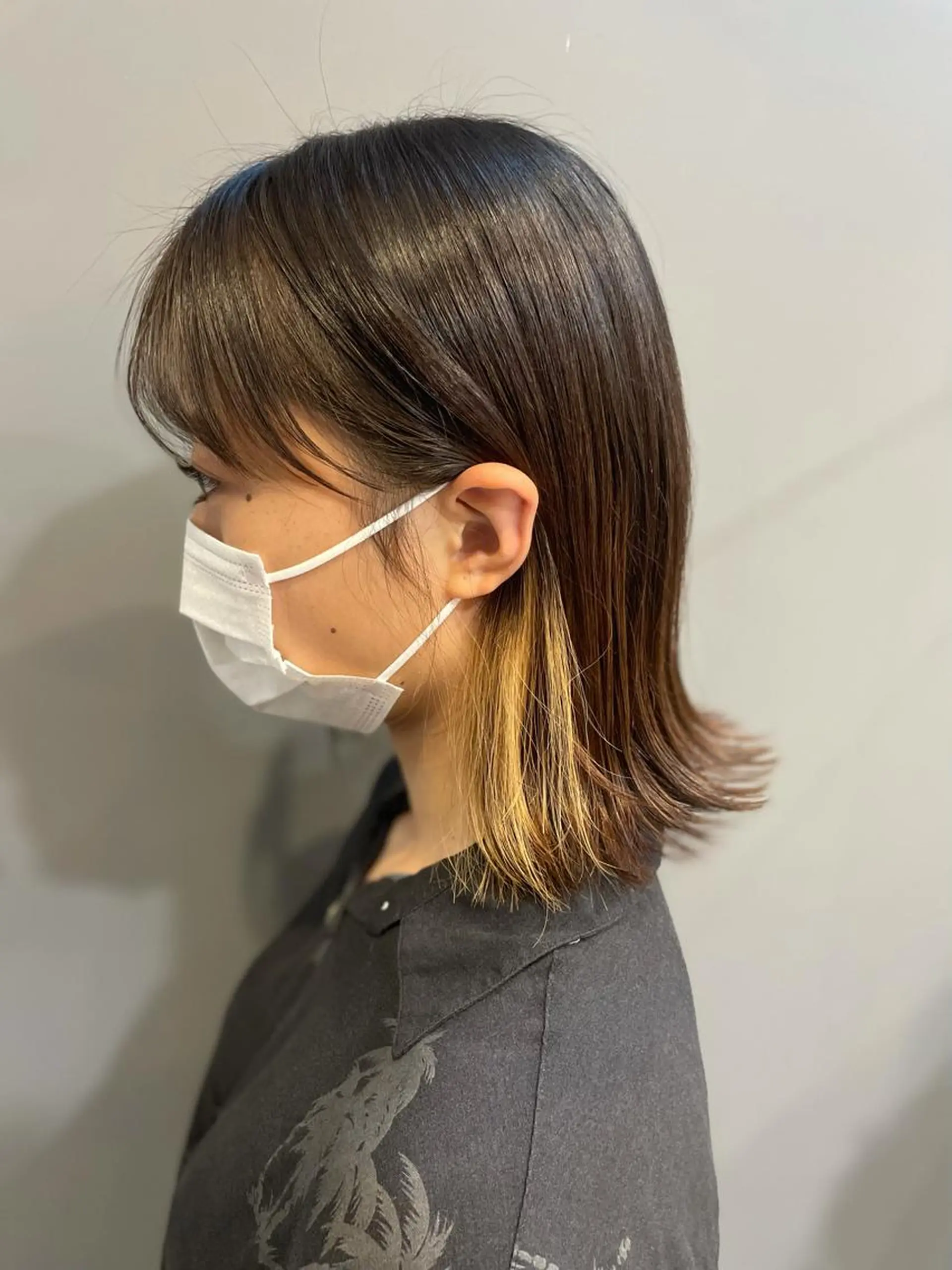 ミディアム 🌈ショートボブ⚪︎ 暖色🌈村山武史のヘアスタイル