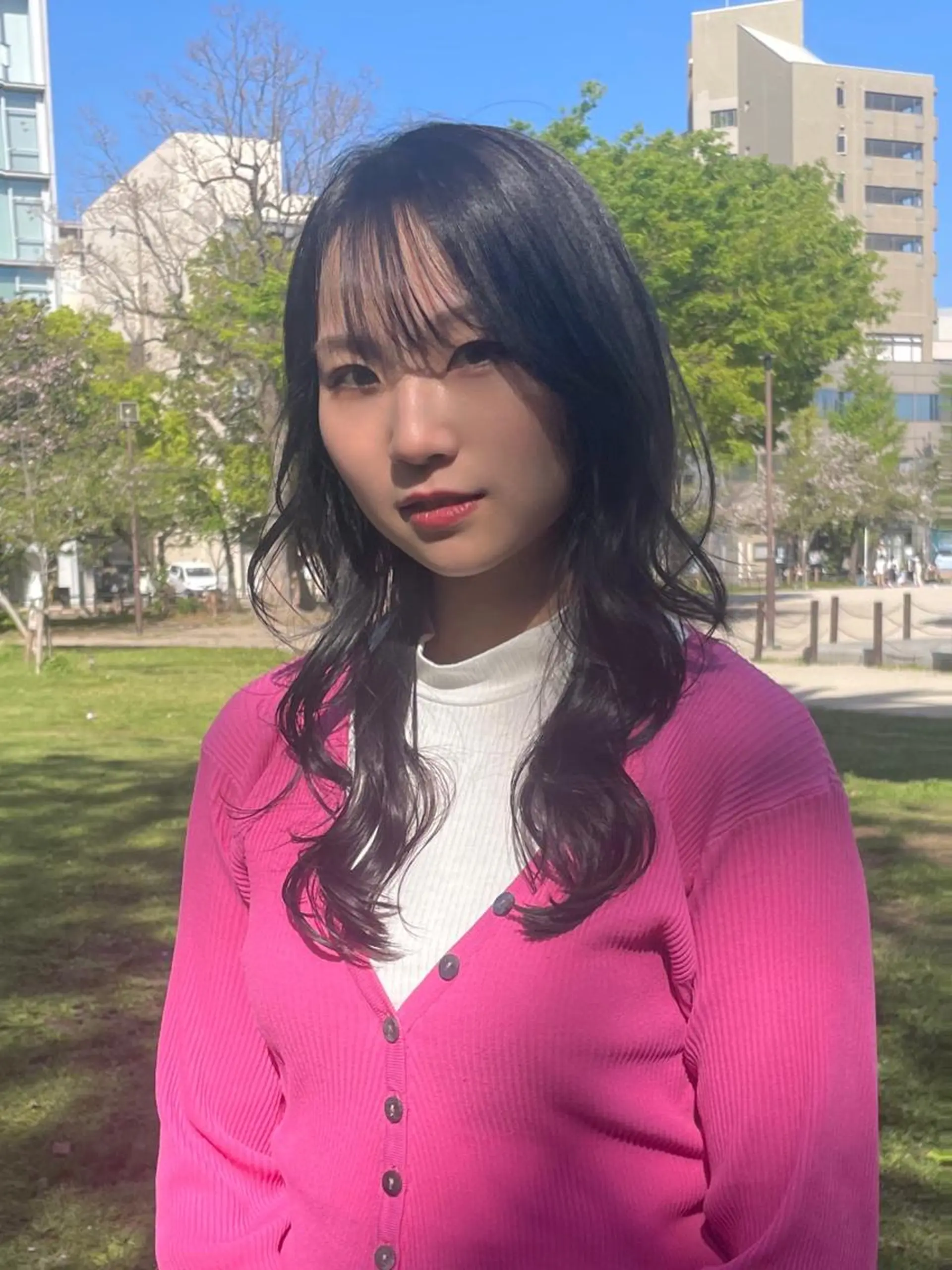 ロング カラー ディープラベンダー ラベンダーカラー 韓国風ヘア FRAME spa&hair room博多店【フレーム】所属・髪質改善｜顔周り｜博 多｜川上智也のヘアスタイル