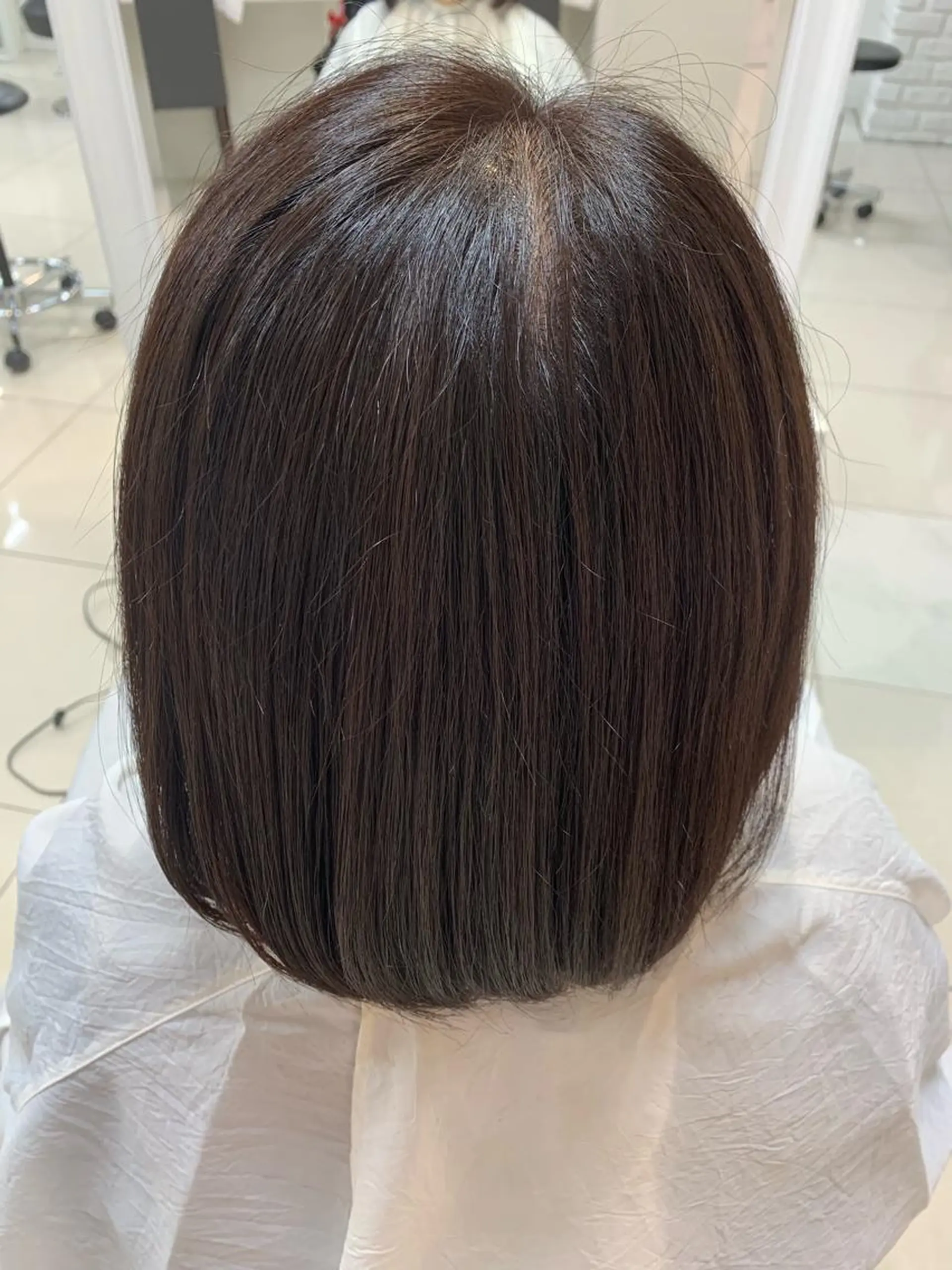 ミディアム カラー 【センターパート/ マッシュ】ryokaのヘアスタイル