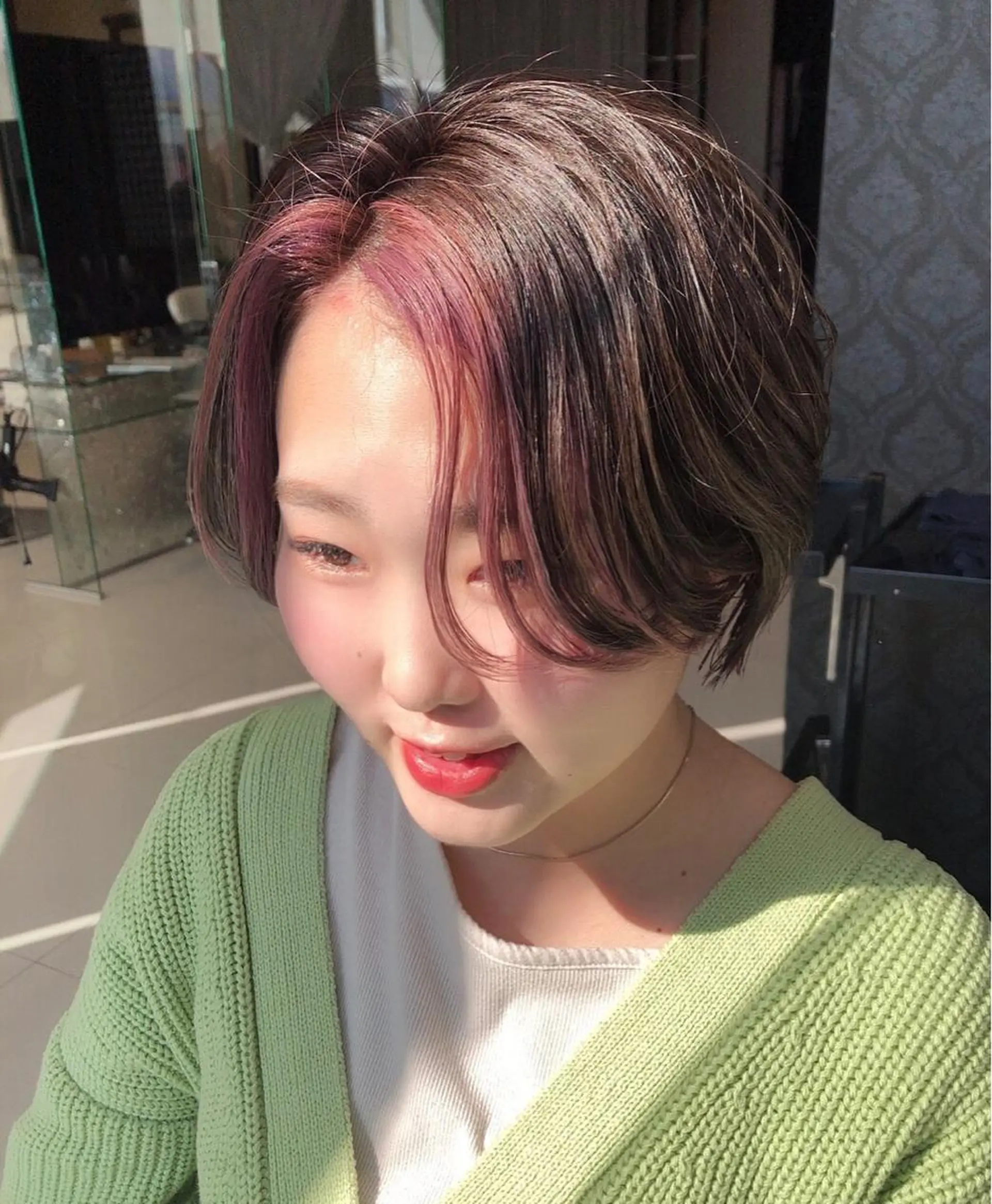 ショート カラー ブリーチ デザインカラー ピンクカラー ショートヘア 【美髪のお医者さん】 髙橋真理奈💉🌟のヘアスタイル