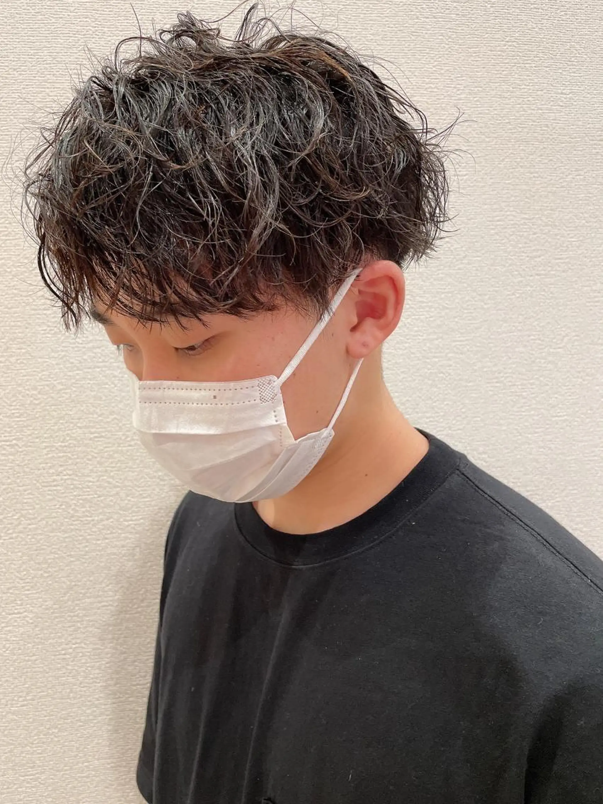 ショート パーマ メンズ メンズパーマ ツイストスパイラルパーマ スパイラルパーマ ショート/レイヤー /札幌/小山内のヘアスタイル