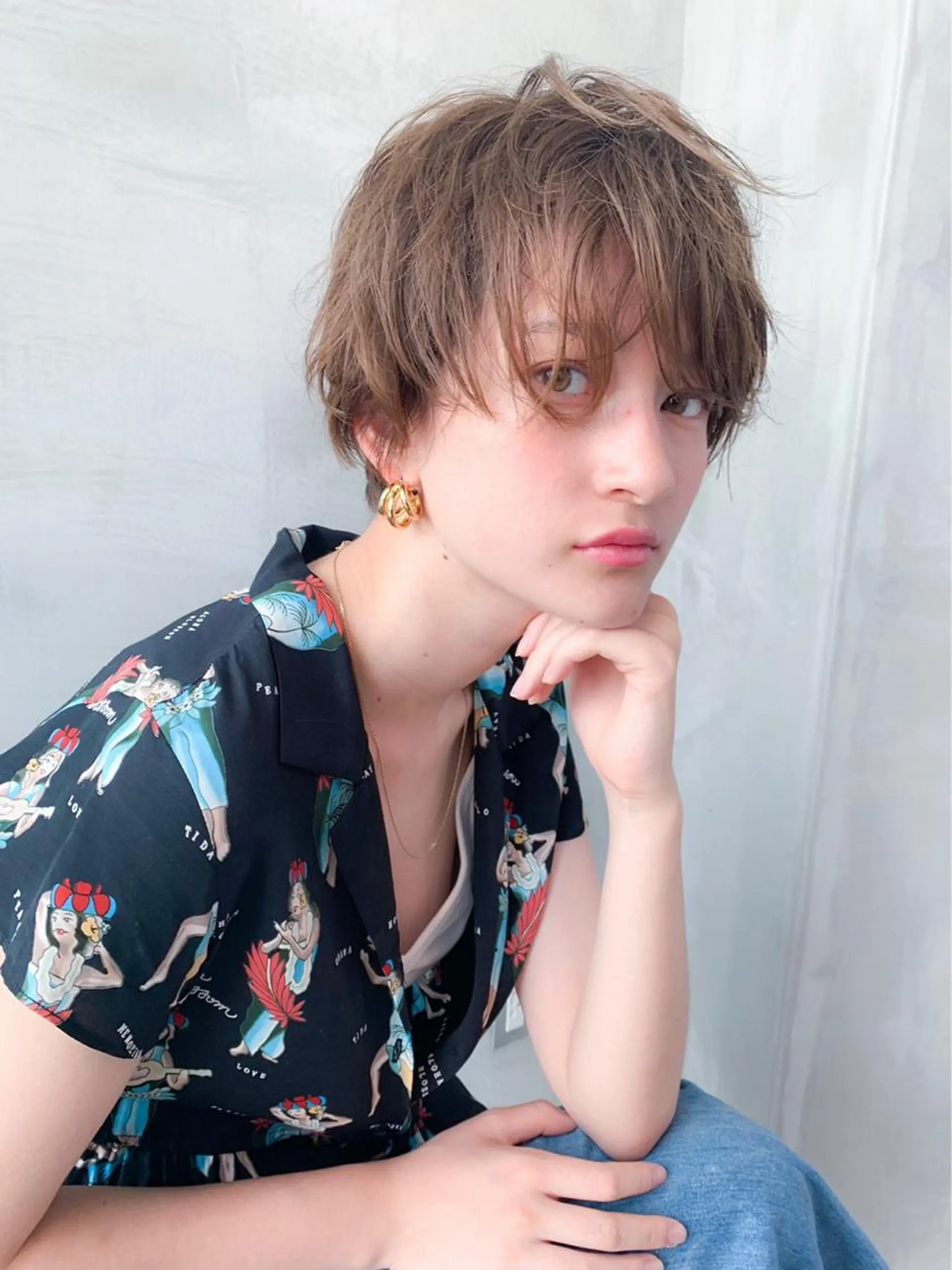 ショート カラー カット ヘアカラー トリートメント 🉐レイヤー/塩見 弘樹🉐渋谷のヘアスタイル