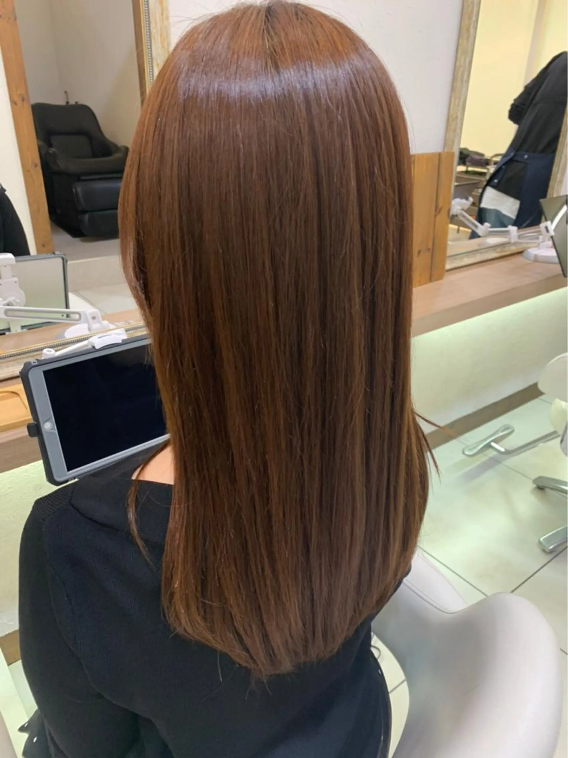 ロング 縮毛矯正 艶質改善/縮毛矯正 ササキナツミのヘアスタイル