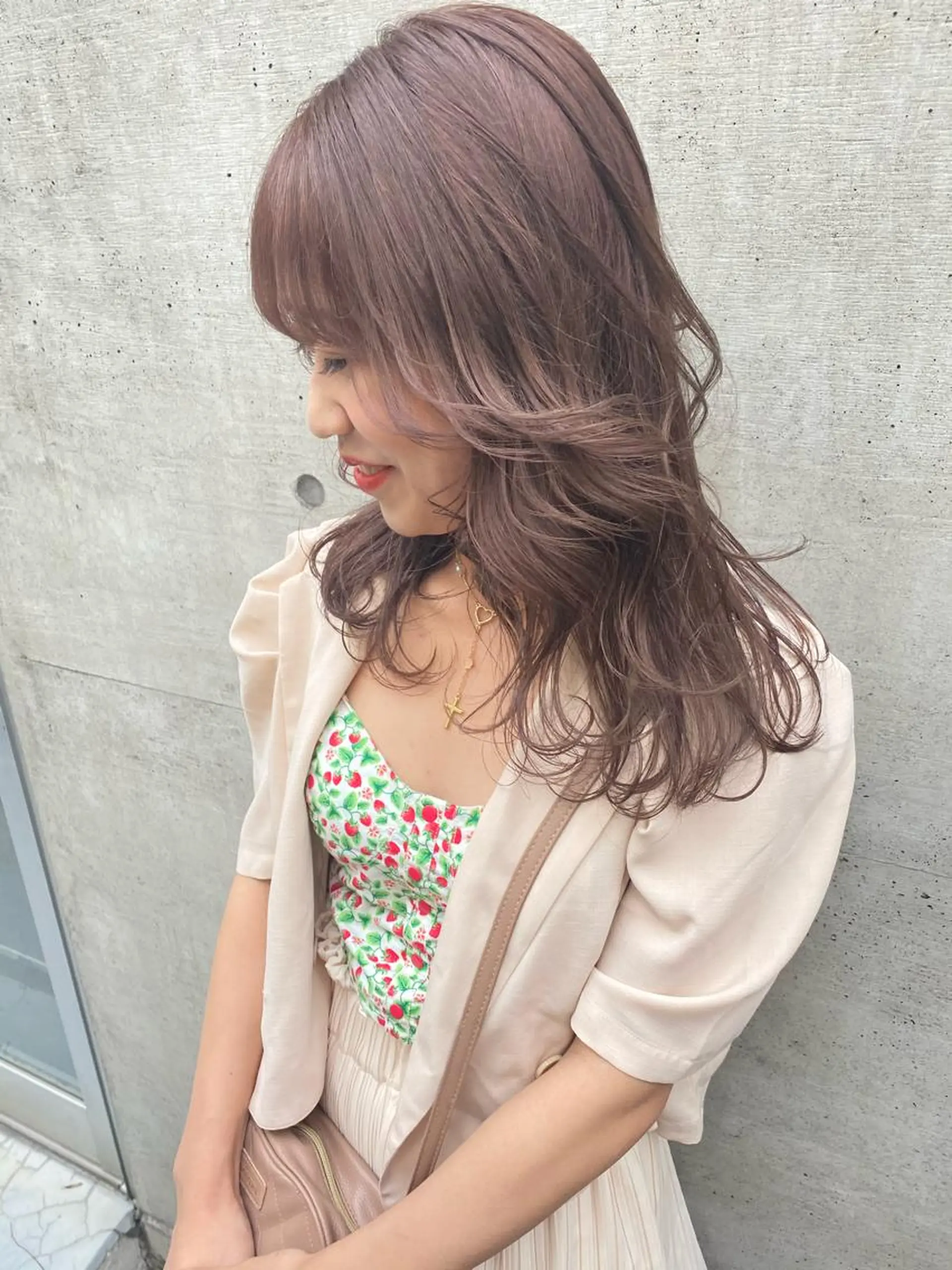 セミロング カラー 💗💗韓国レイヤー yu-ki💗💗のヘアスタイル