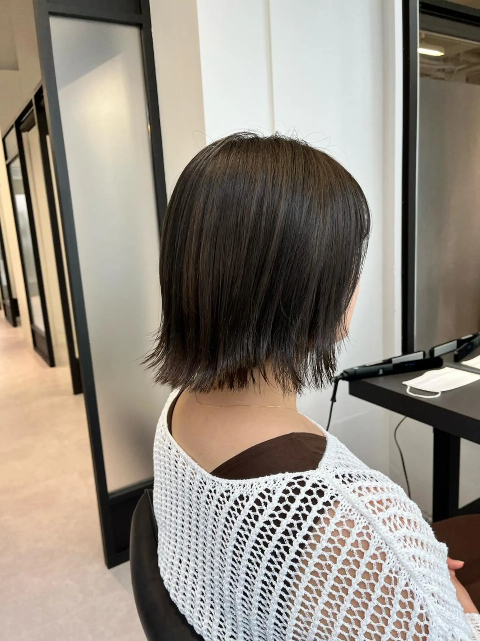 ミディアム カラー レイヤー/髪質改善/ 美髪矯正/手塚凌のヘアスタイル