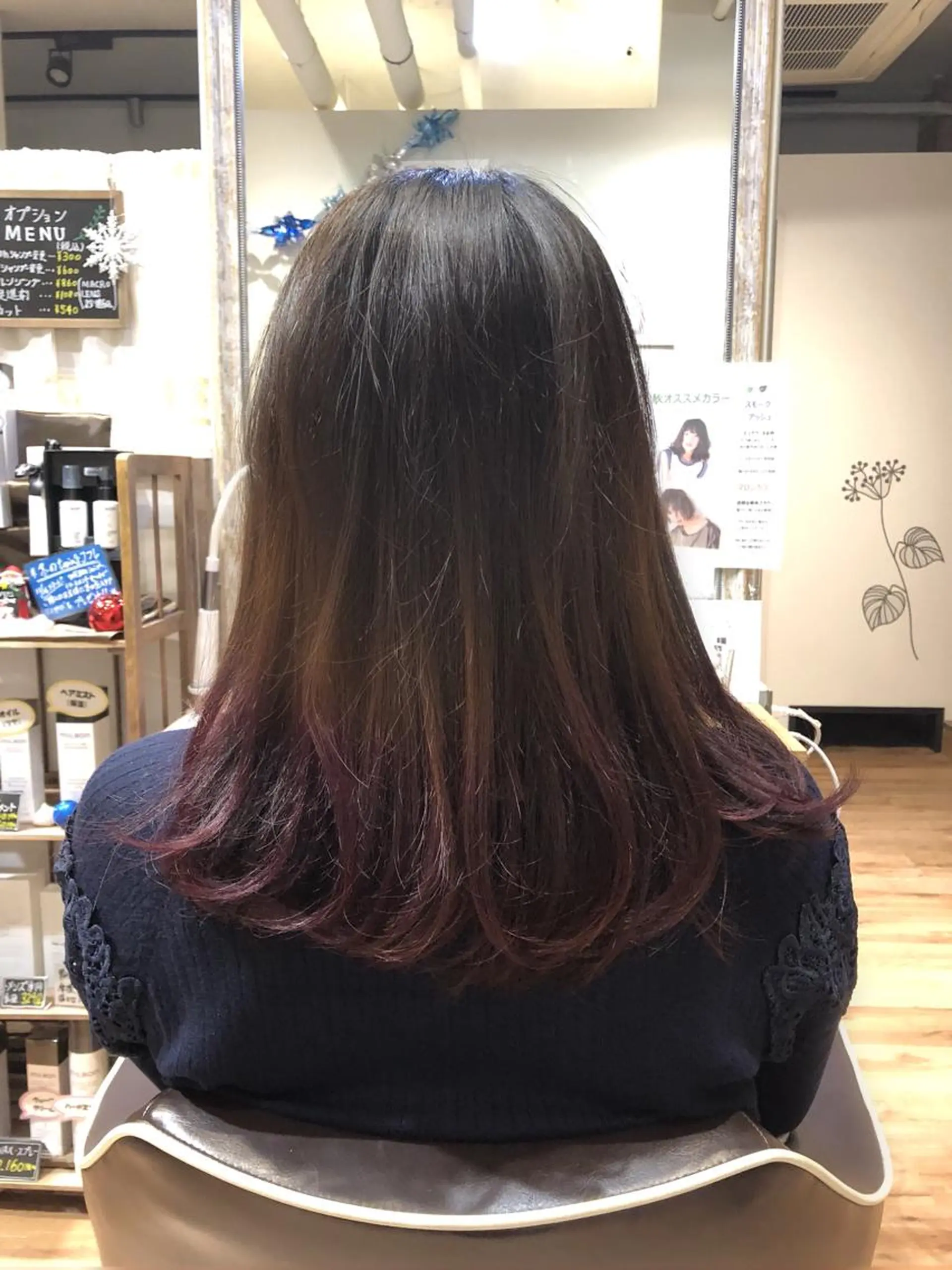 セミロング カラー 青野 文香のヘアスタイル