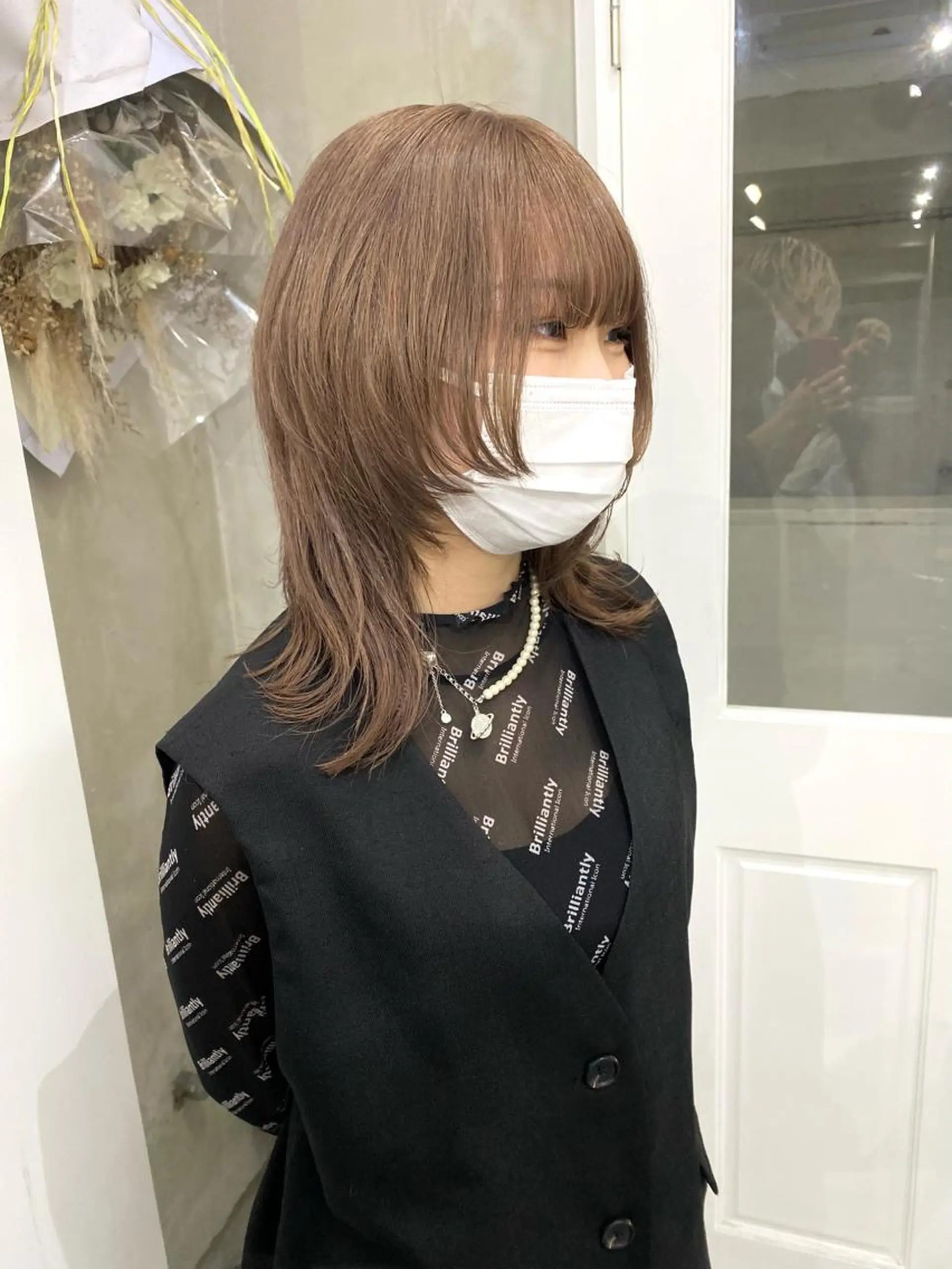 ミディアム カラー ヘアアレンジ メンズ 抜きっぱなしブロンド ササキカズマのヘアスタイル