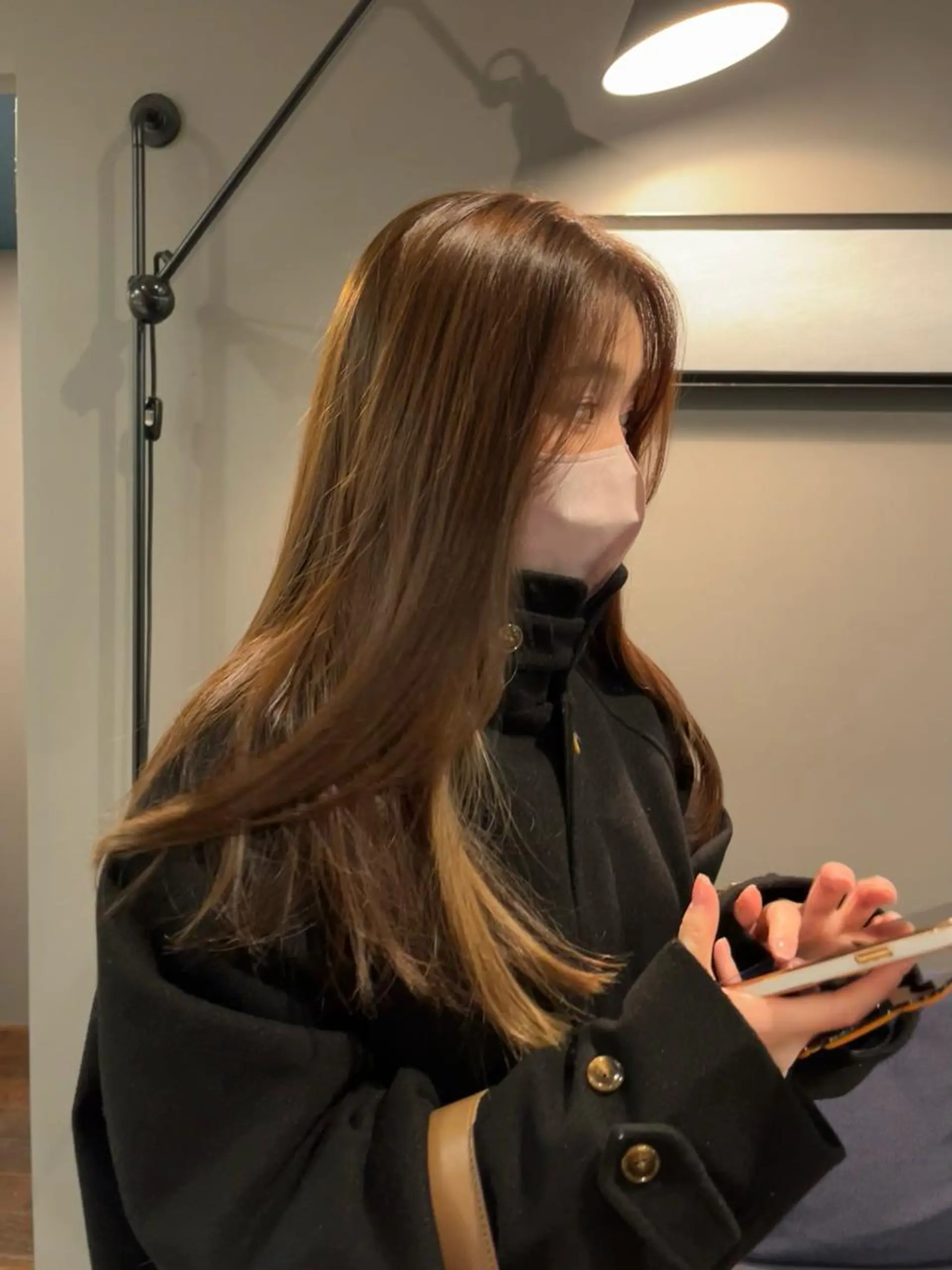 ロング カラー NERO 眞下秋歩のヘアスタイル