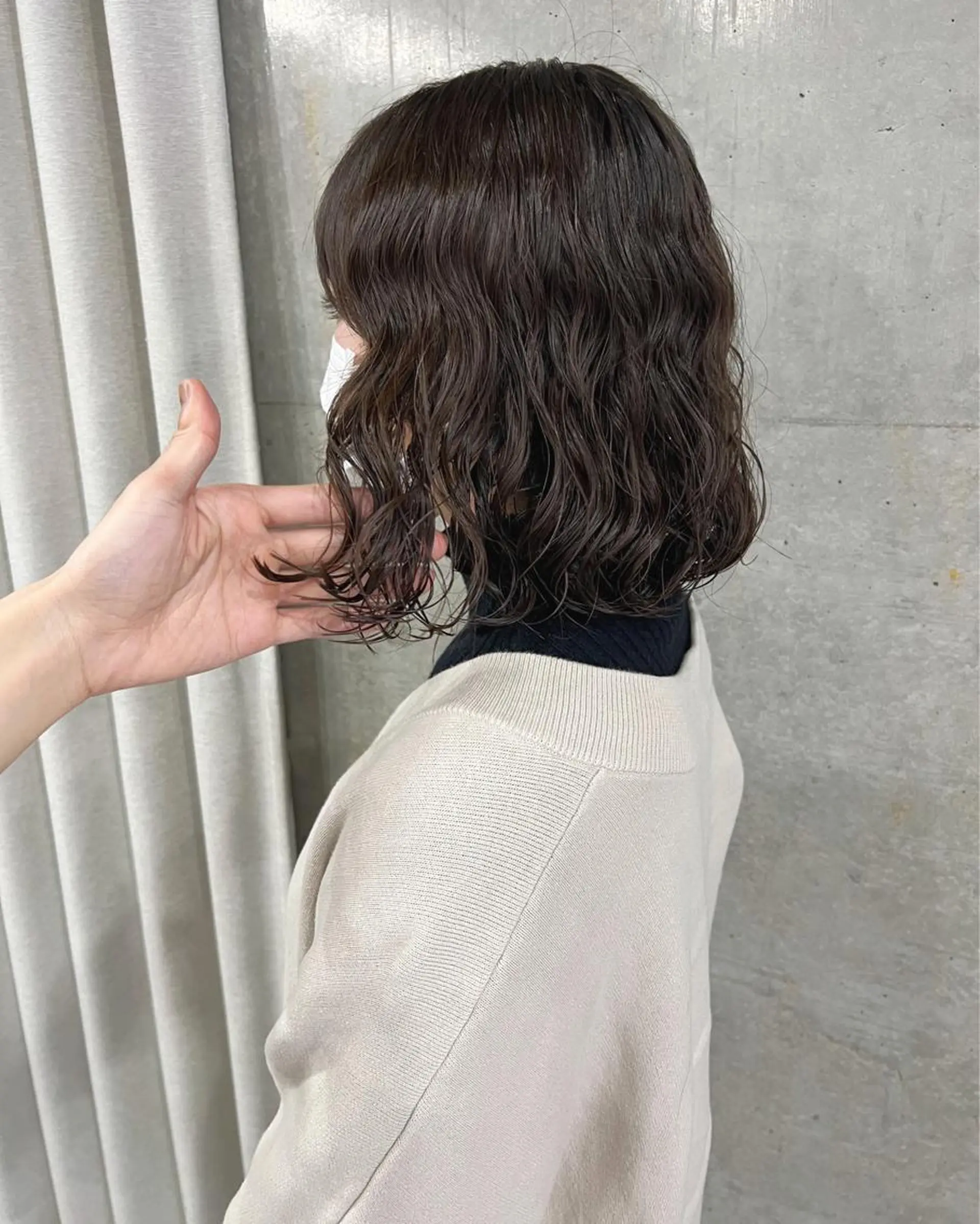 パーマ ボブパーマコテ巻き風 パーマNo1深江秀平のヘアスタイル