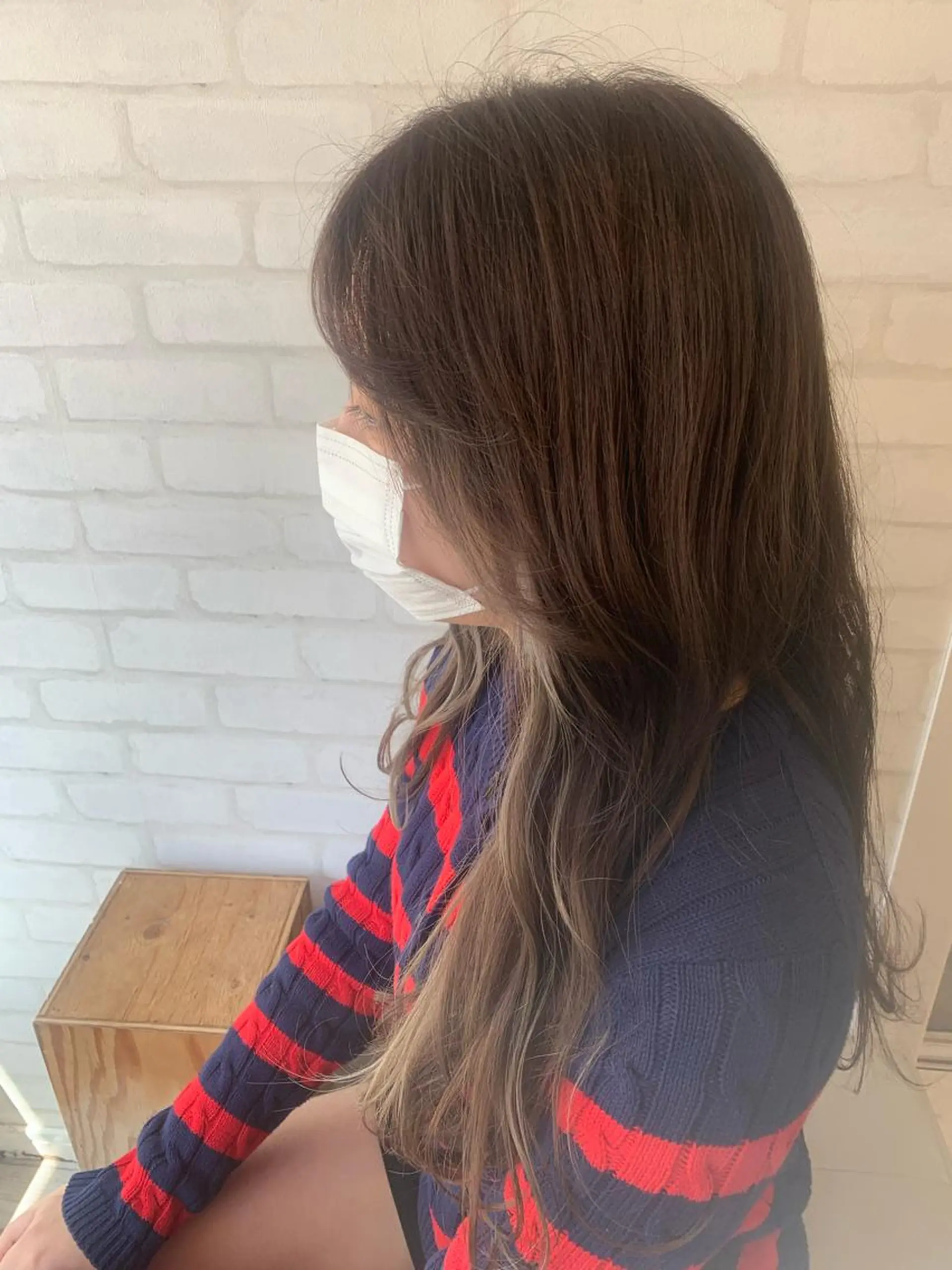 ロング カラー ヘアアレンジ 阿部 うららのマツエク・マツパデザイン