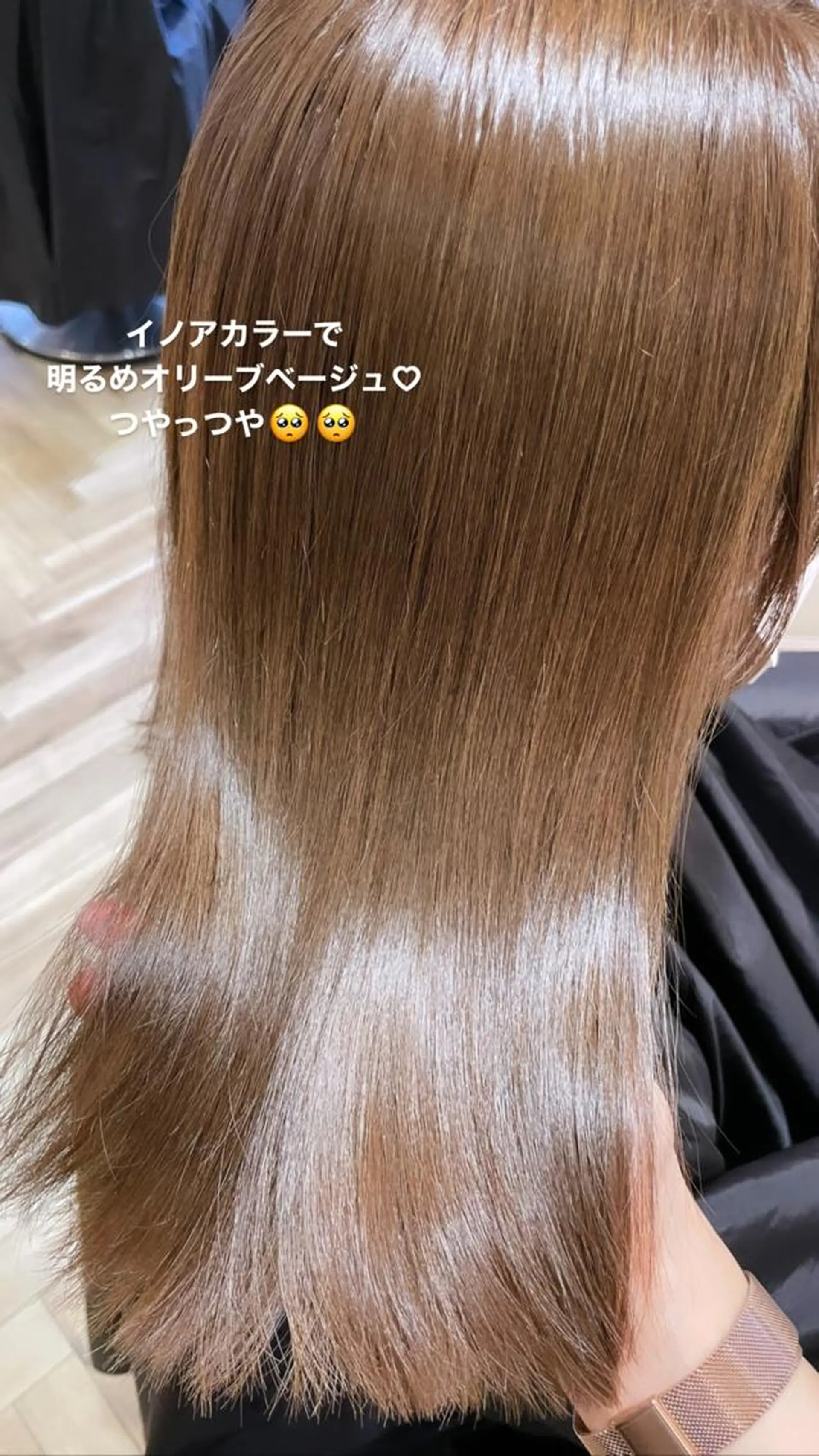 ミディアム カット ヘアカラー トリートメント 💖レイヤー×美髪 💖momoのヘアスタイル