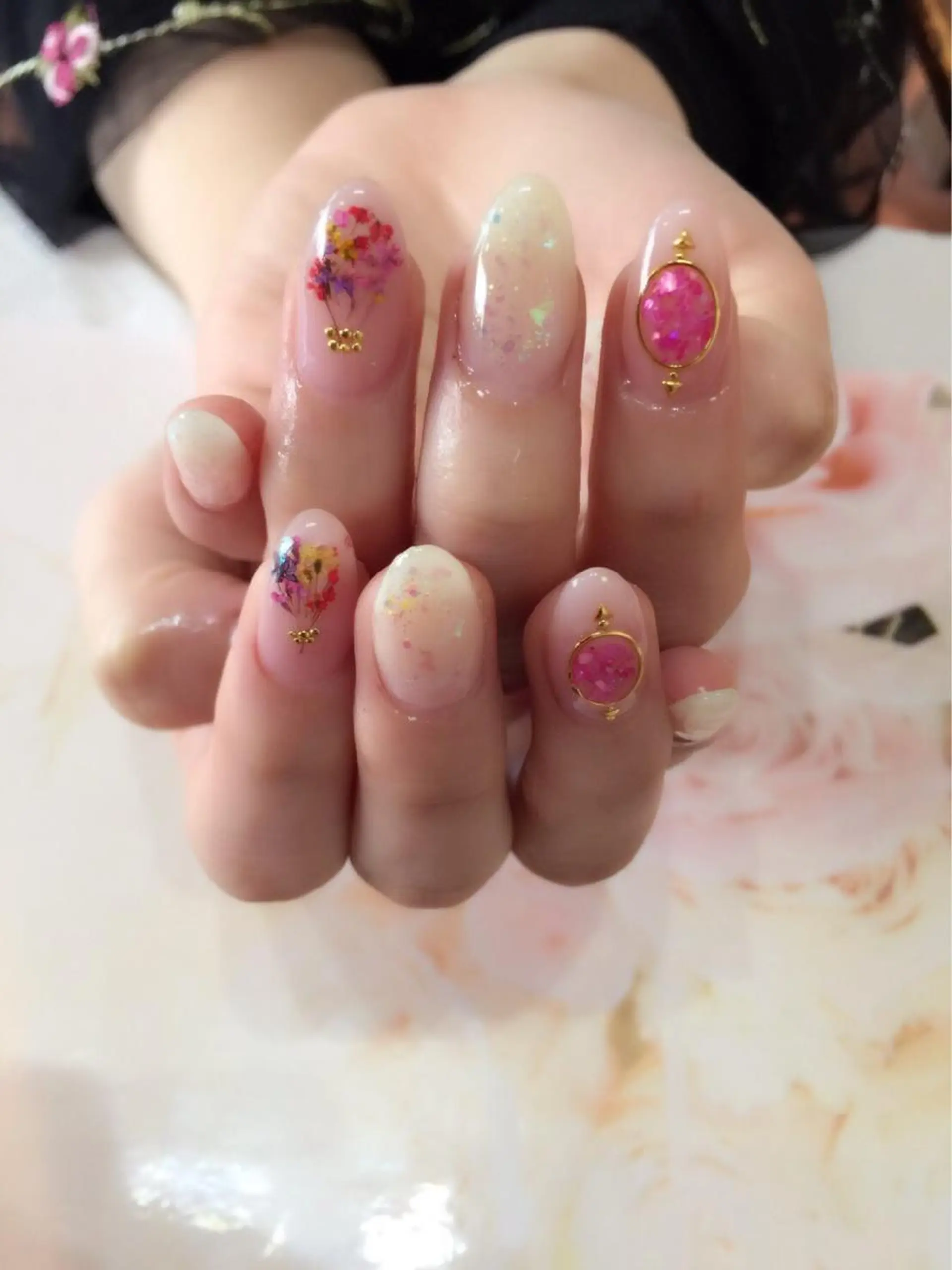 ネイル スカルプネイル シンプルネイル a yakaのネイルデザイン