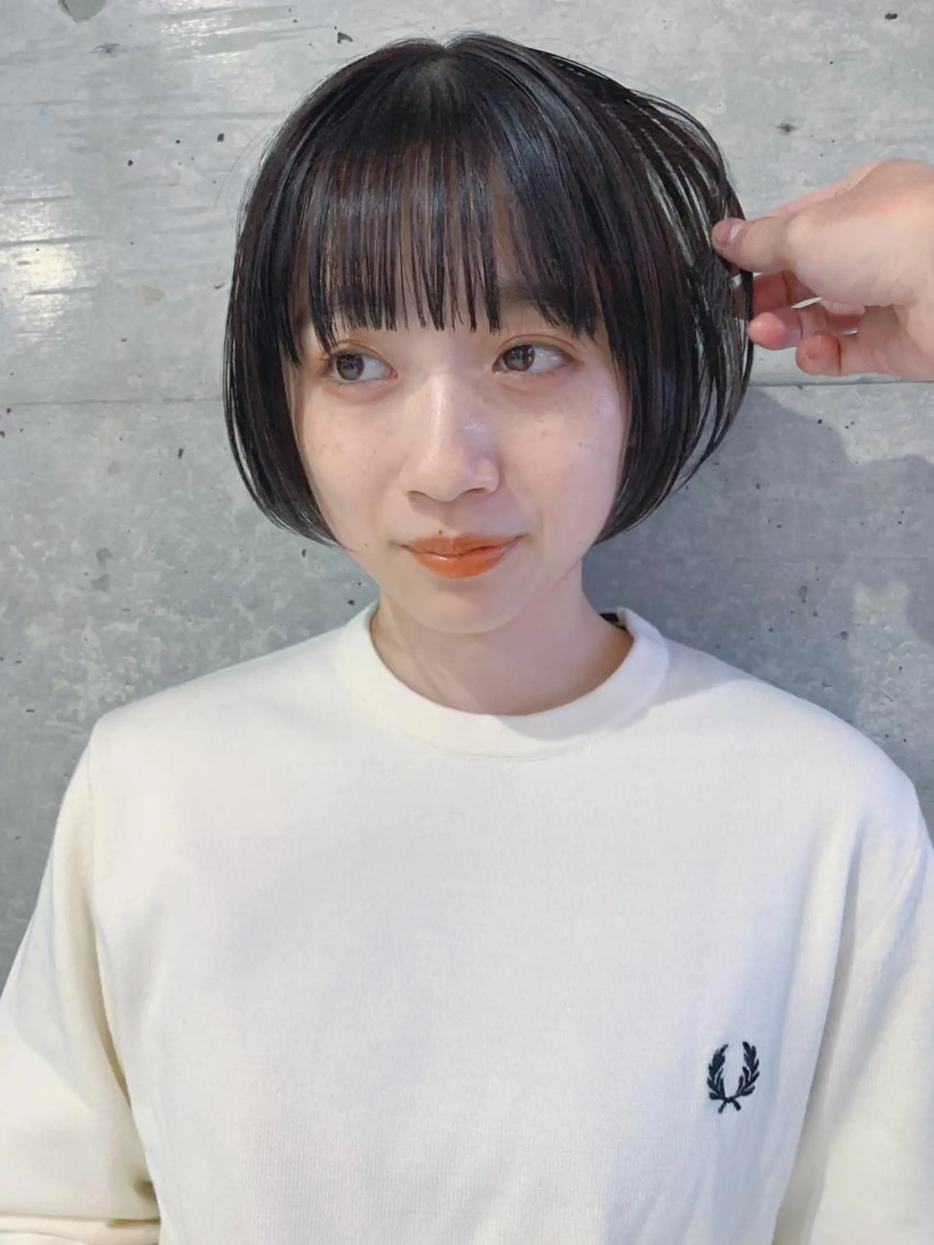 ショート カラー ボブパーマコテ巻き風 パーマNo1深江秀平のヘアスタイル