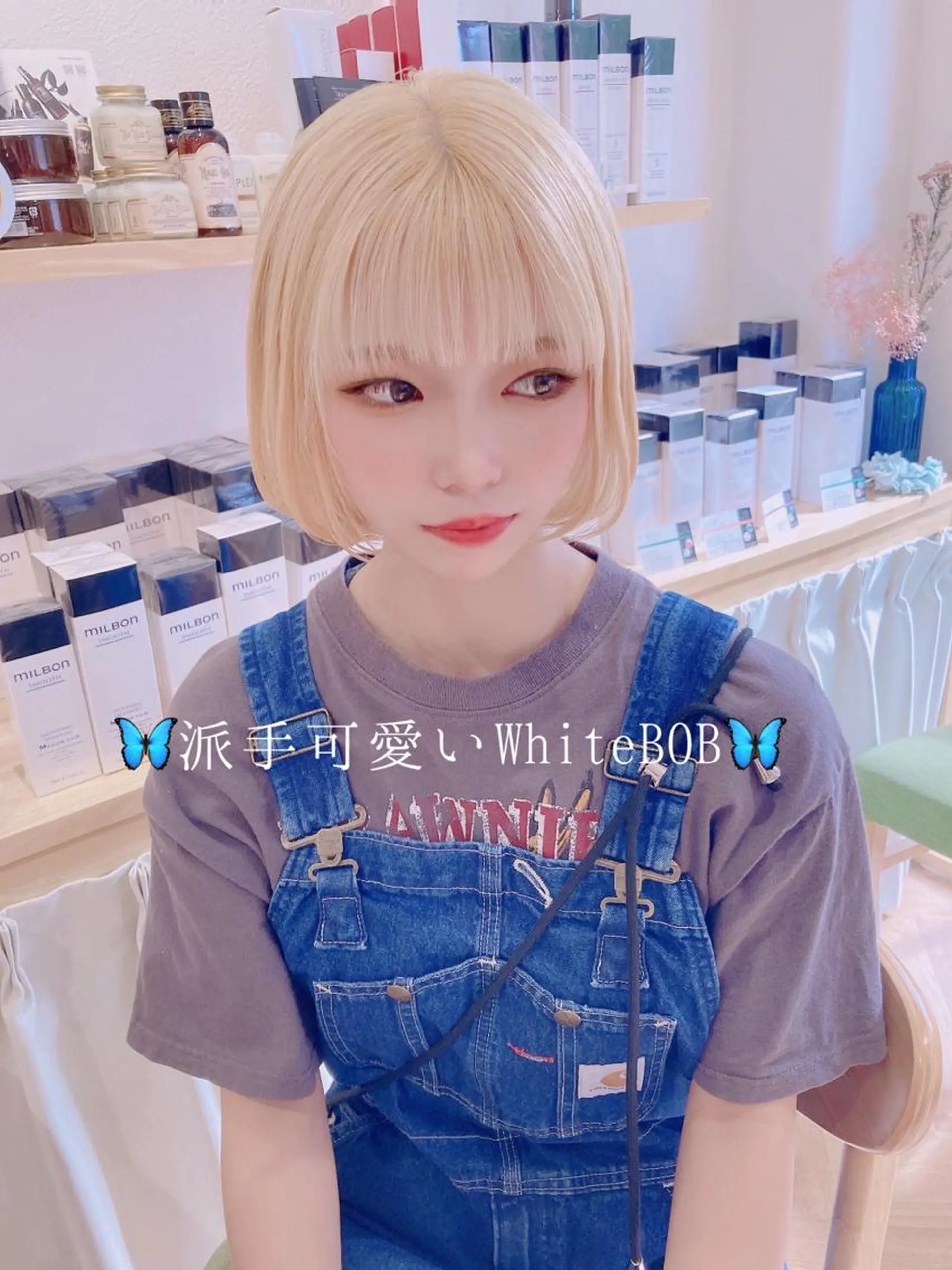 ショート カラー パーマ ヘアアレンジ メンズ キッズ ネイル マツエク・マツパ ヘアカラー トリートメント merc. 🩵妹尾杏菜のヘアスタイル