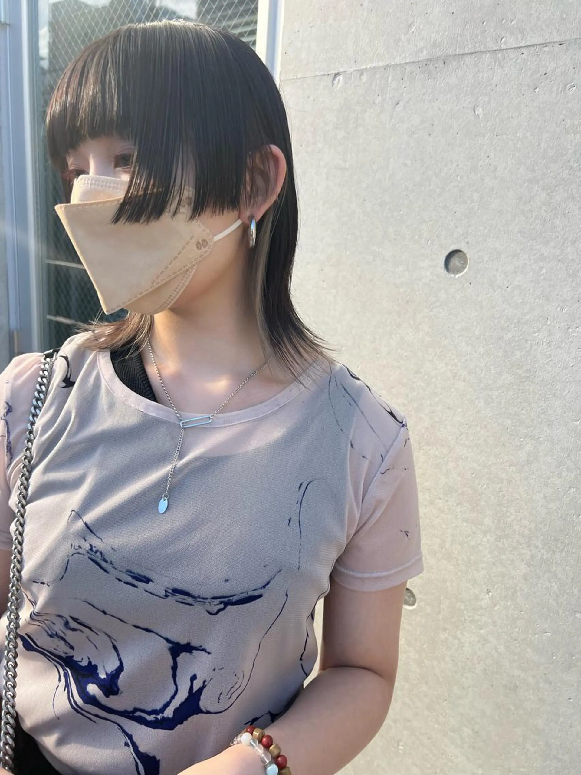 ミディアム 顔周りカット カット sakoda shunkiのヘアスタイル