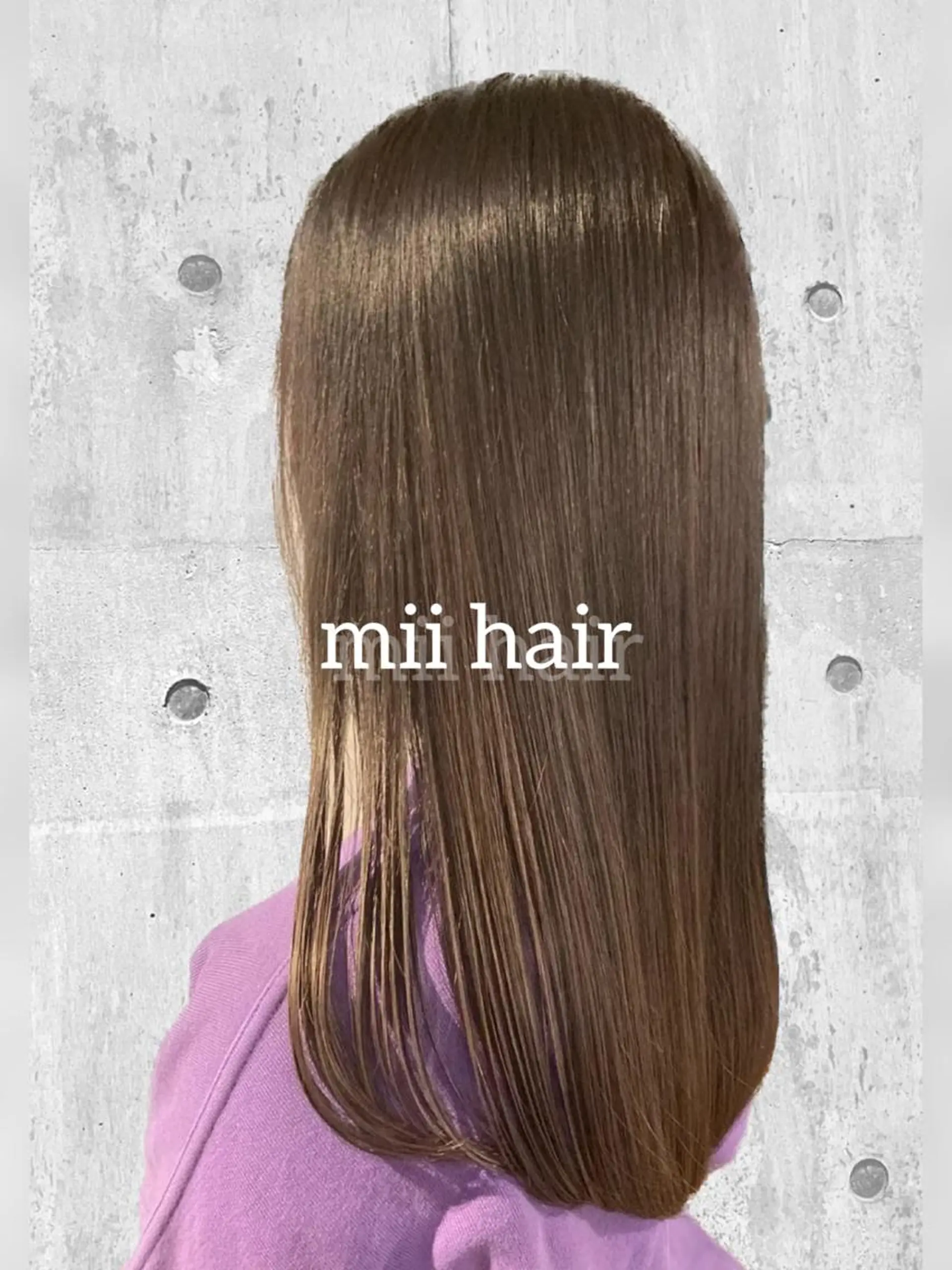 セミロング カラー ベージュカラー オリーブベージュ Miku❇️ フェイスレイヤーのヘアスタイル