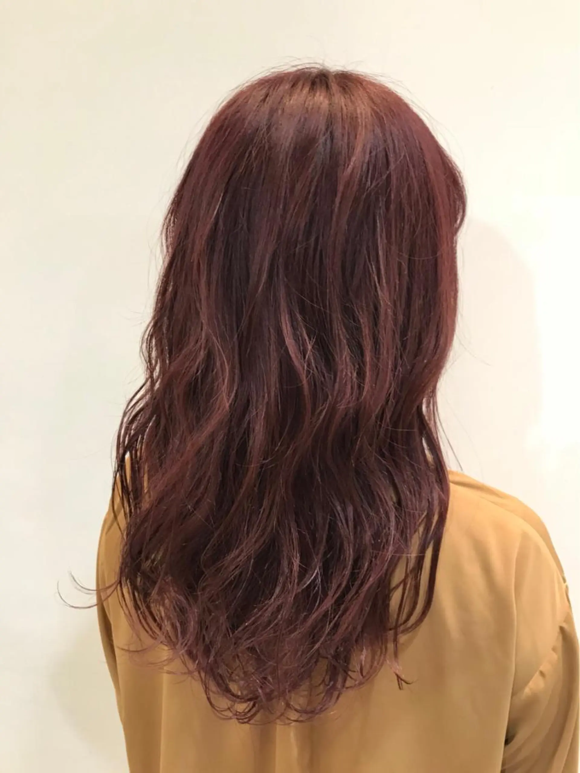 ミディアム カラー ローズカラー 透明感・艶カラー/ 坂田友梨奈のヘアスタイル