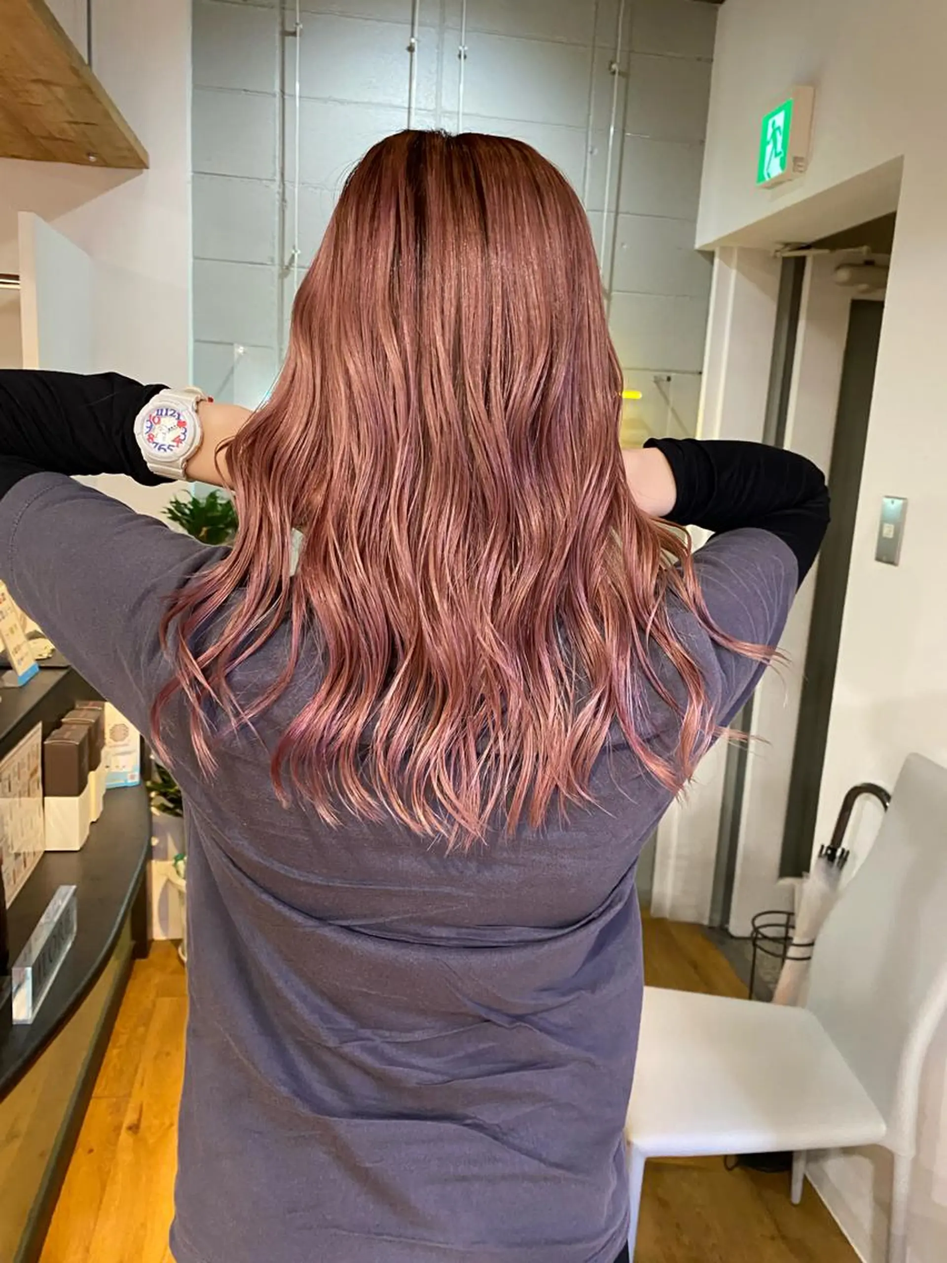 セミロング カラー ヘアアレンジ 久米 治仁のヘアスタイル