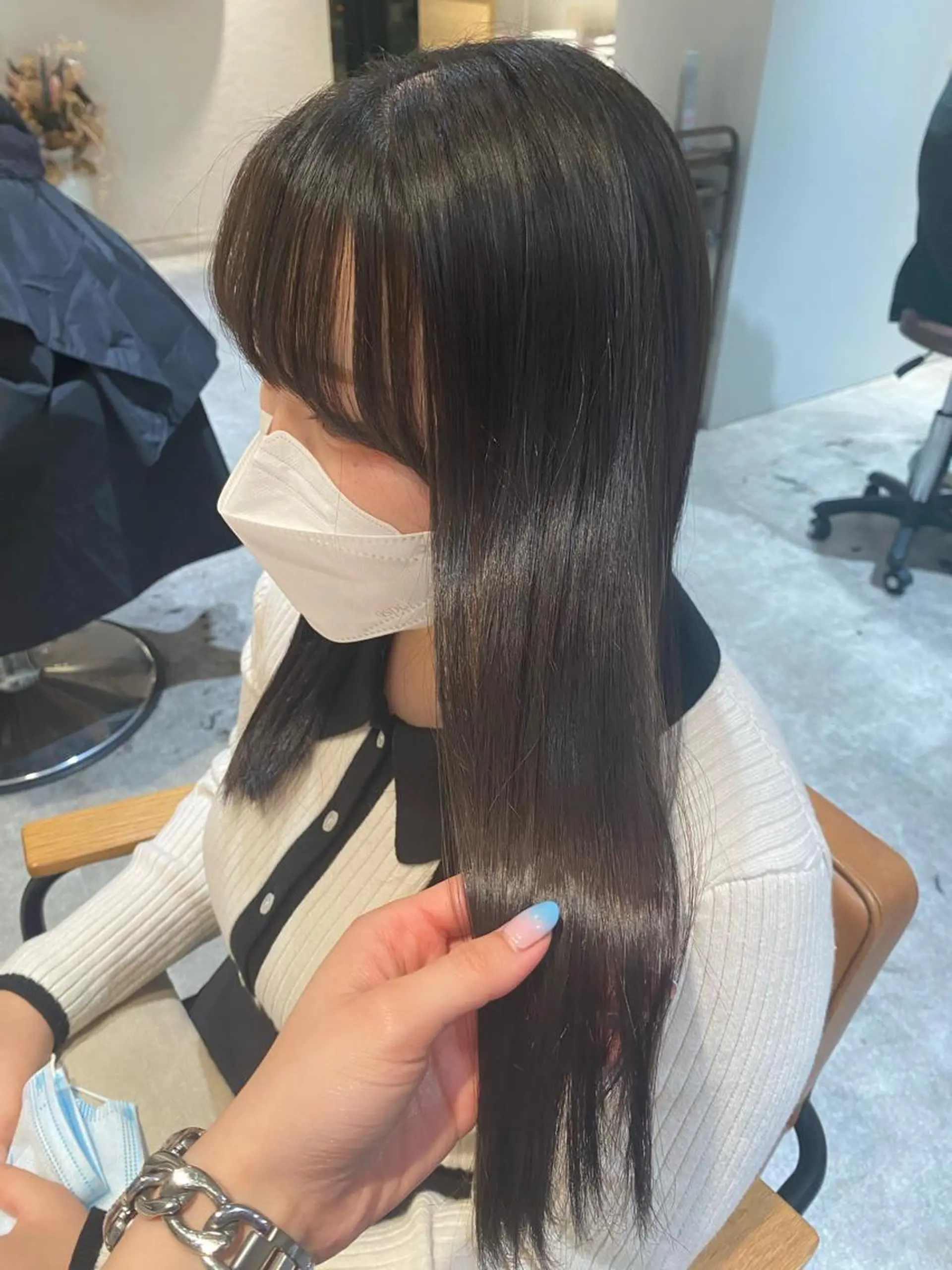 ロング カラー グレージュ オスズ 🎀´-のヘアスタイル