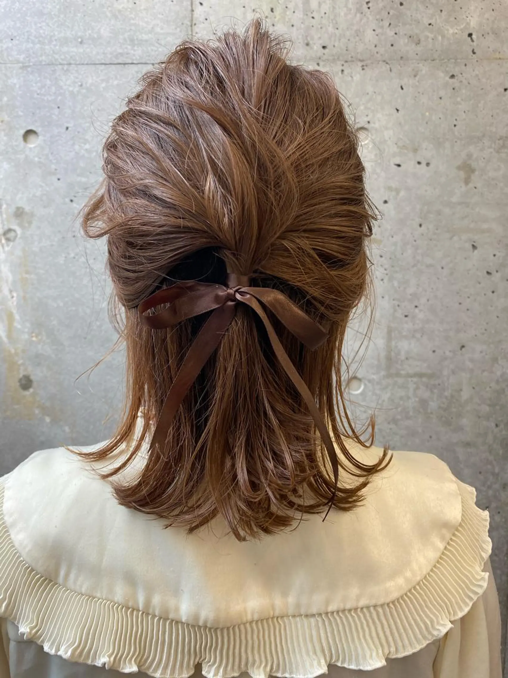 ミディアム ヘアアレンジ 三浦 望のヘアスタイル